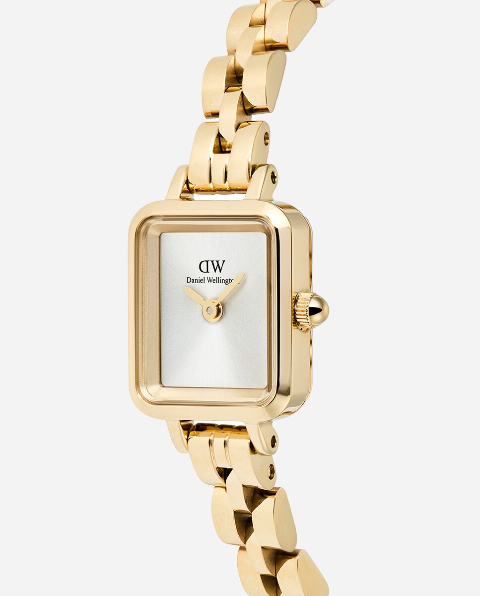 Reloj de mujer Petit Mini Quadro Arch DW00100850 de acero dorado - Daniel Wellington - Blanco Blanco-2