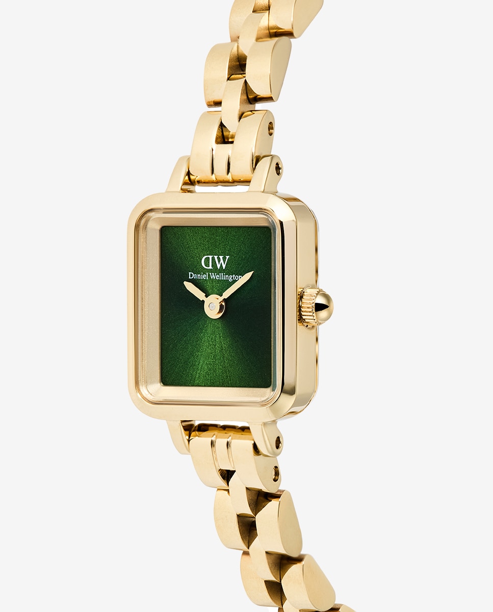 Reloj de mujer Petit Mini Quadro Arch DW00100852 de acero dorado - Daniel Wellington - Verde Verde-2