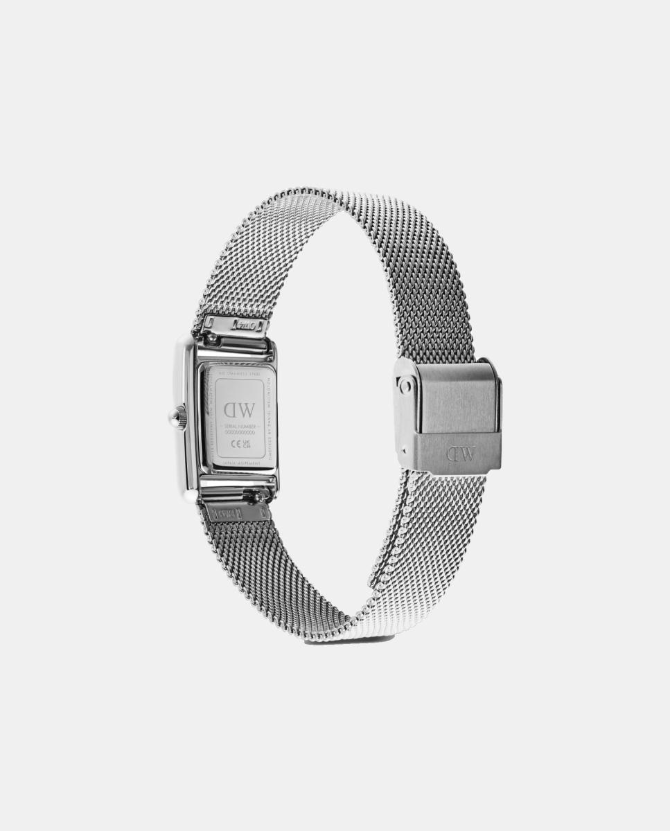 Relógio Bound Mini DW00100927 em malha de aço Branco-3