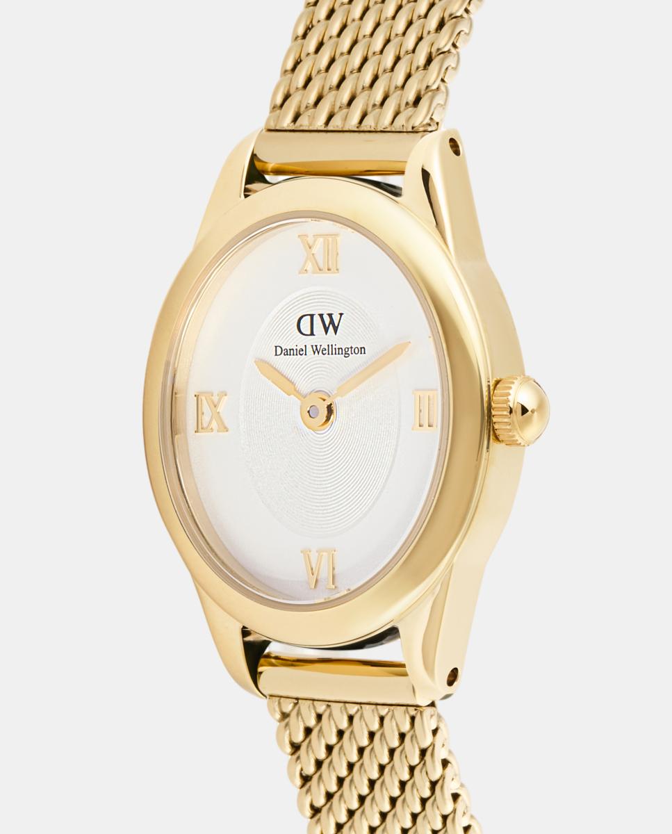 Relógio Ophelia Mini DW00100939 em malha de aço dourada Dourado-4