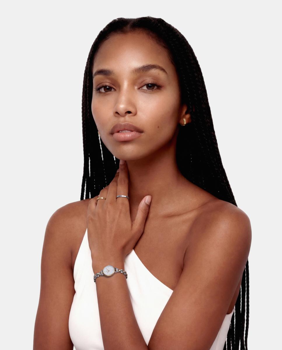 Imagen 4 de Reloj de mujer Petite Mini DW00100923 de acero bicolor - Daniel Wellington - Blanco Blanco
