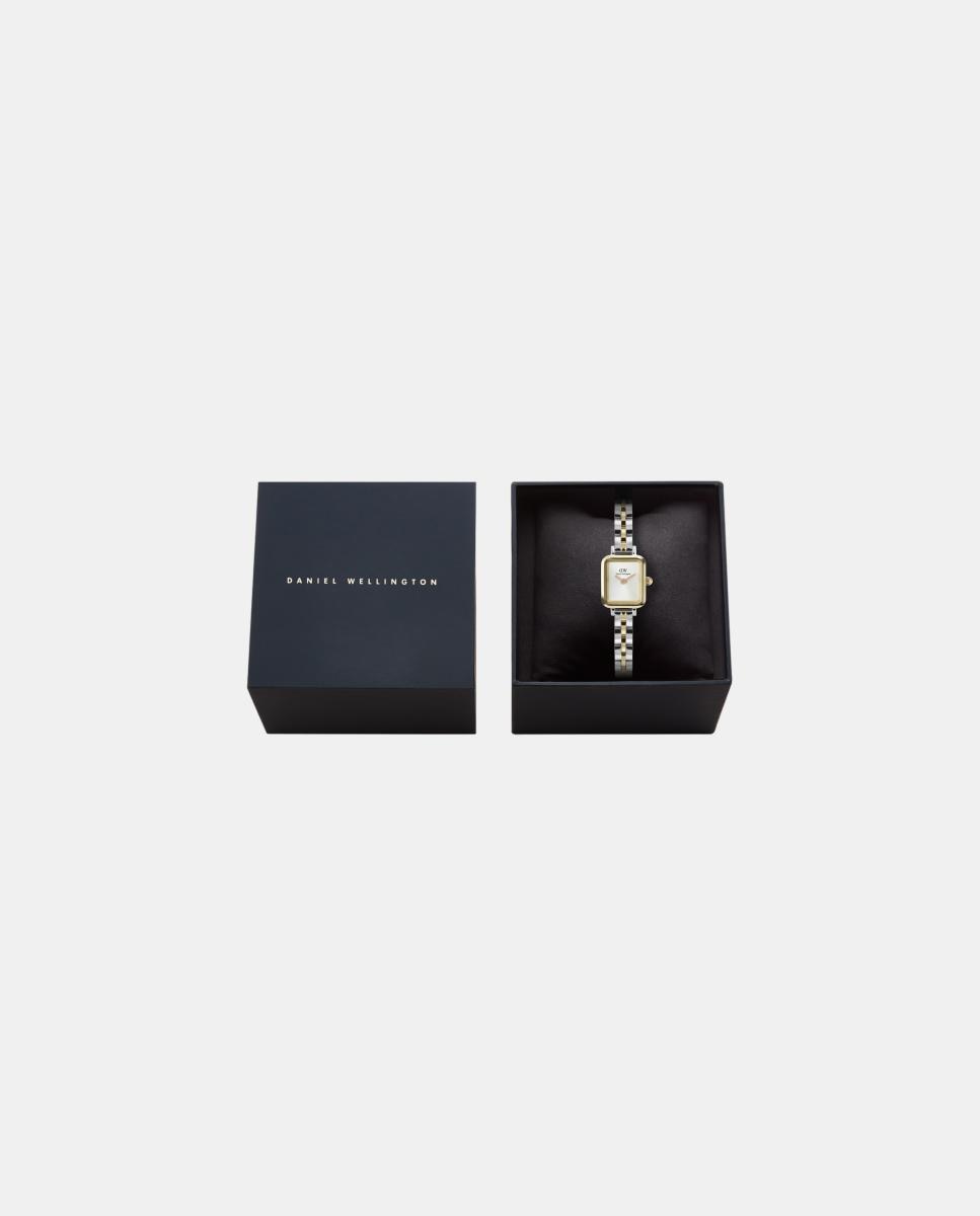 Imagen 3 de Reloj de mujer Quadro Mini DW00100925 de acero bicolor - Daniel Wellington - Blanco Blanco