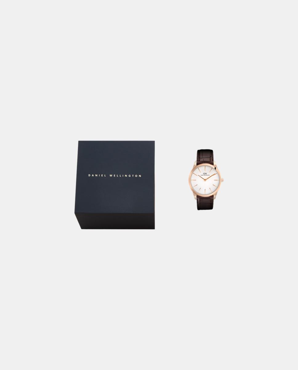 Imagen 4 de Reloj de hombre Pathfinder DW00100984 de piel marrón - Daniel Wellington - Blanco Blanco