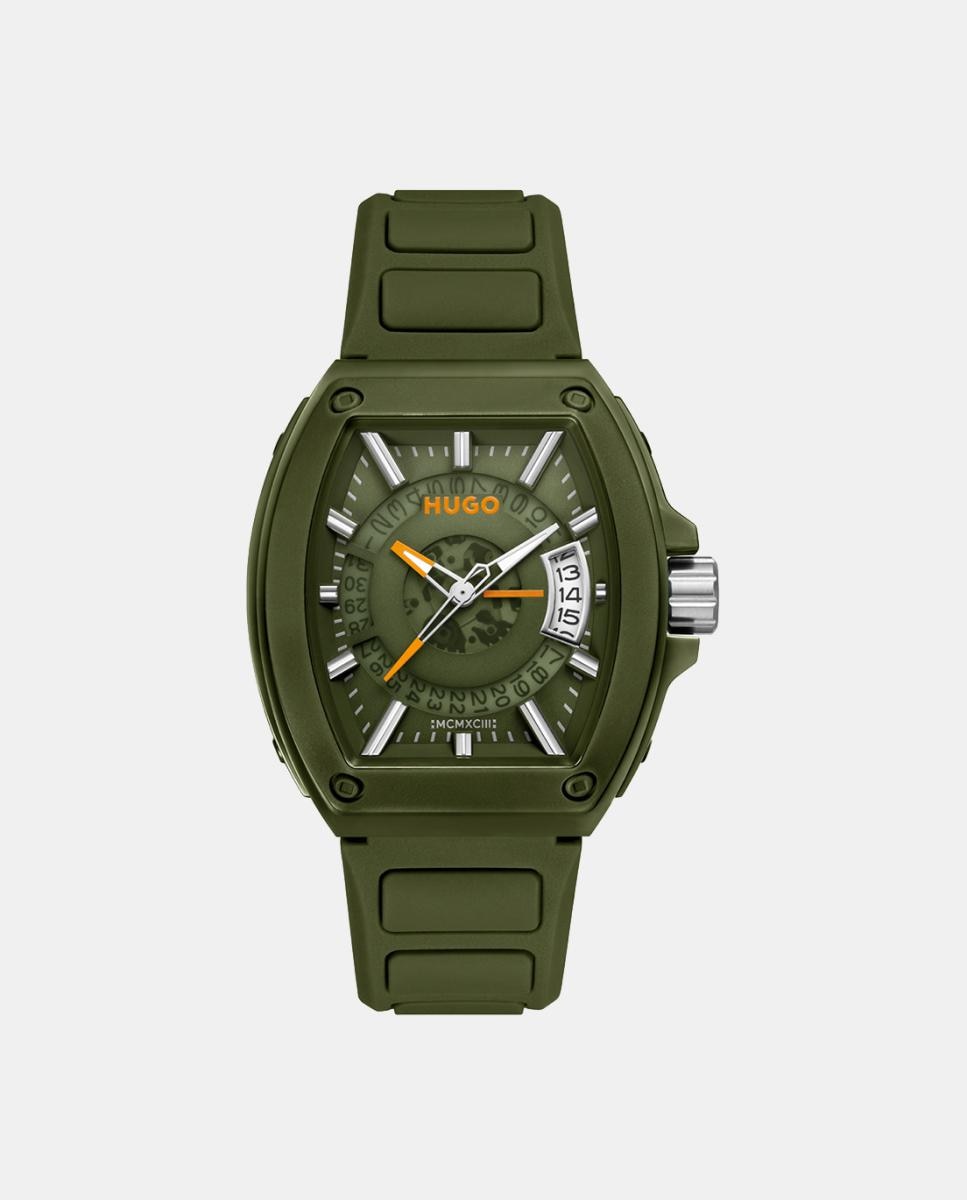 Imagen 0 de Reloj de hombre Icon 3H 1530433 de silicona verde Verde