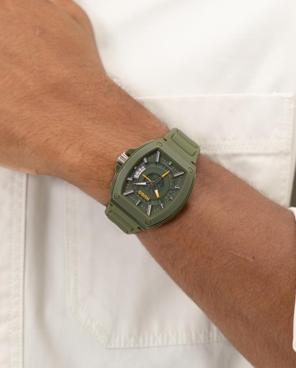 Reloj de hombre Icon 3H 1530433 de silicona - Hugo - Verde Verde-6