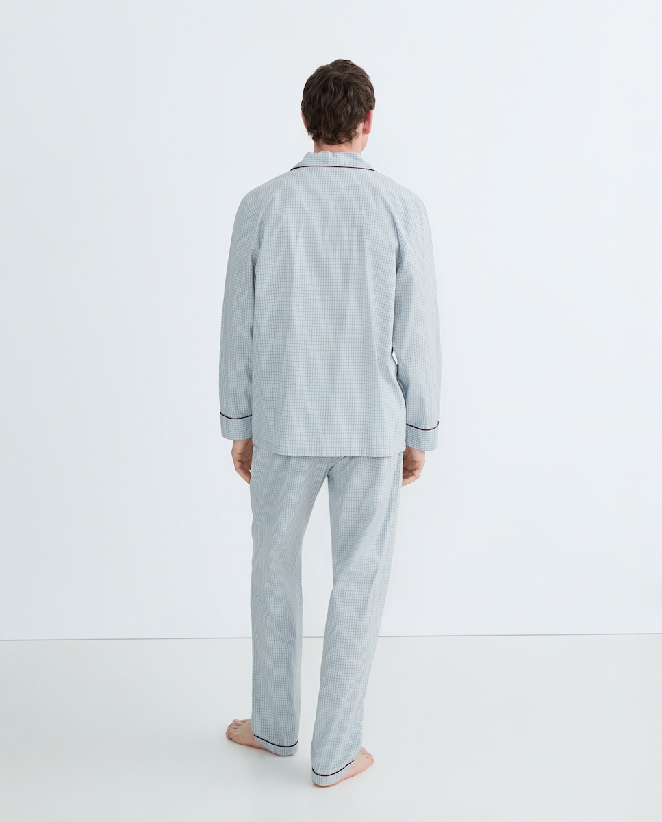 Pijama de hombre algodón Azul claro-2