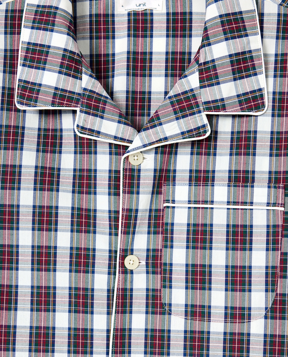 Pijama hombre algodón Rojo-4