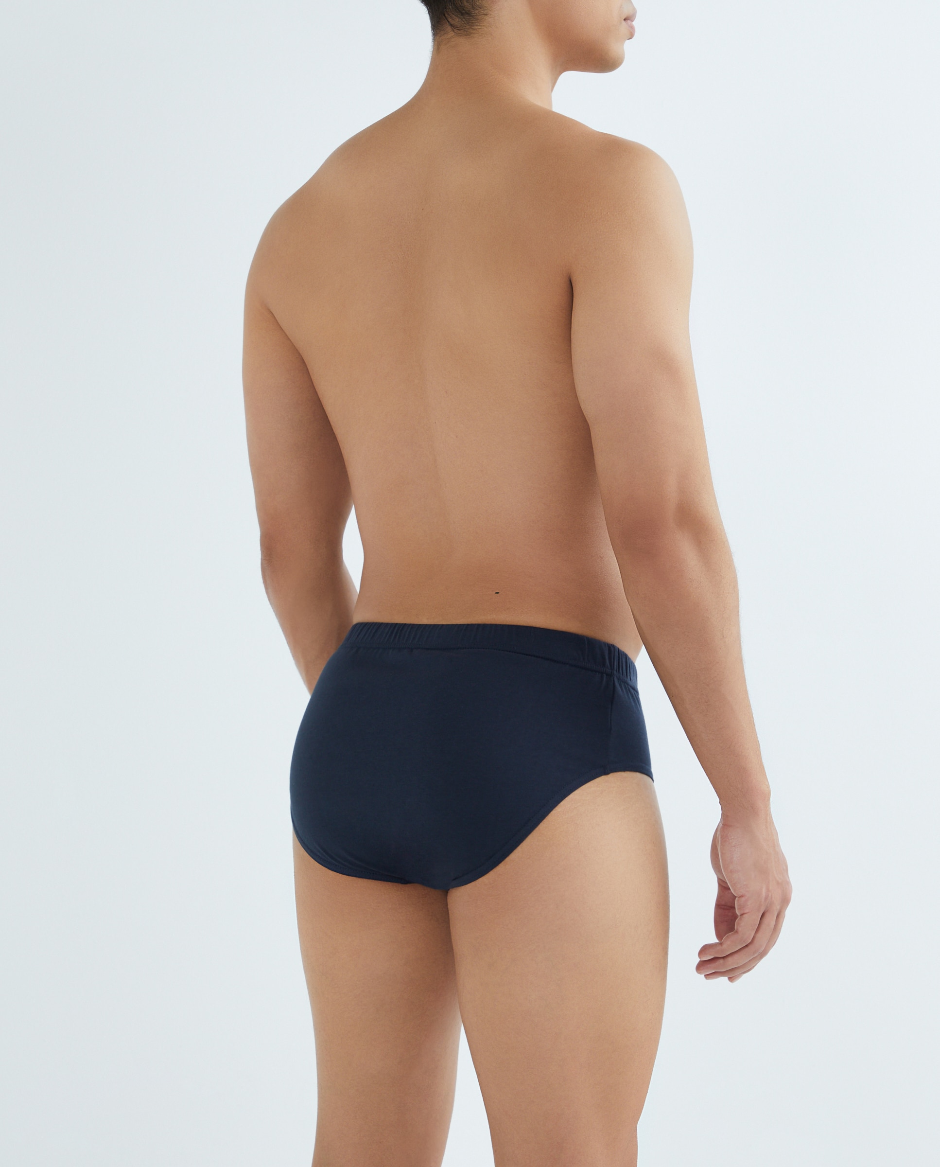 Pack 2 slips liso con abertura Azul-2