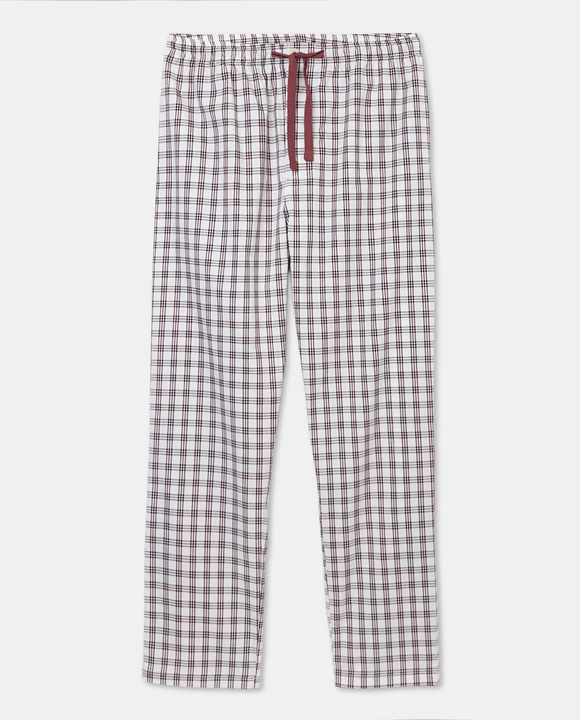 Pantalón Pijama hombre algodón Granate-4
