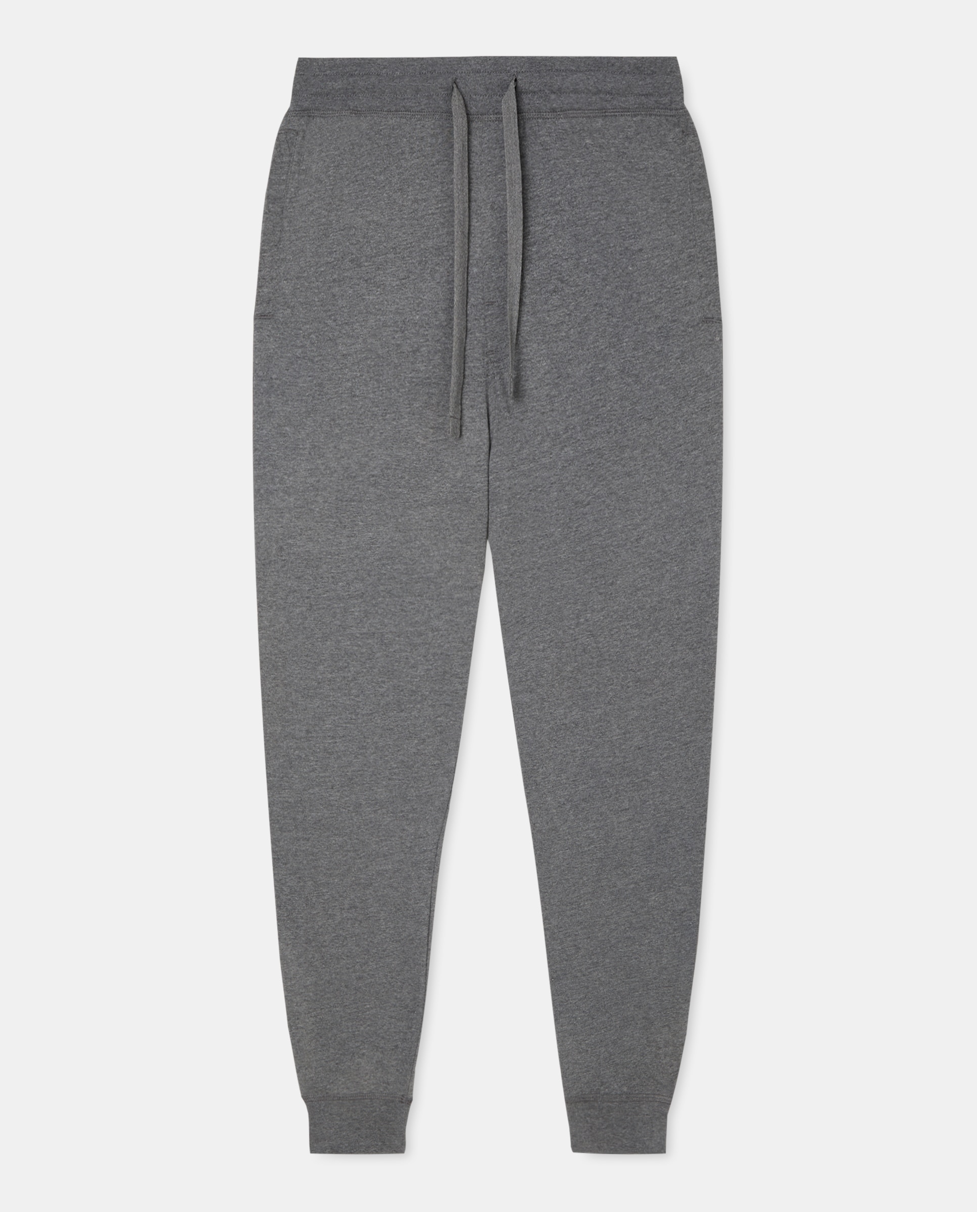 Pantalón punto hombre algodón con puño 820 Gris medio-4