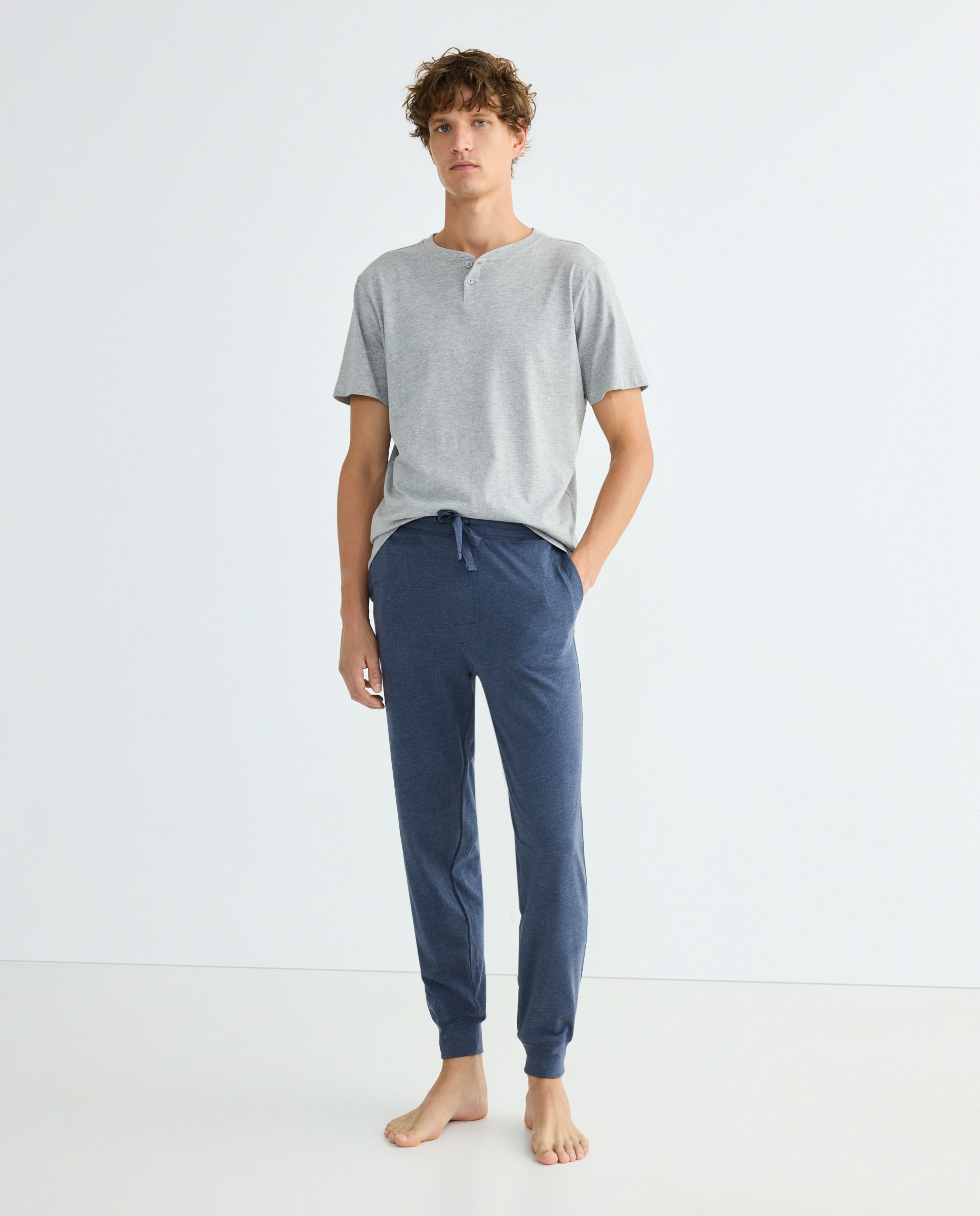 Imagen 0 de Pantalón punto hombre algodón con puño