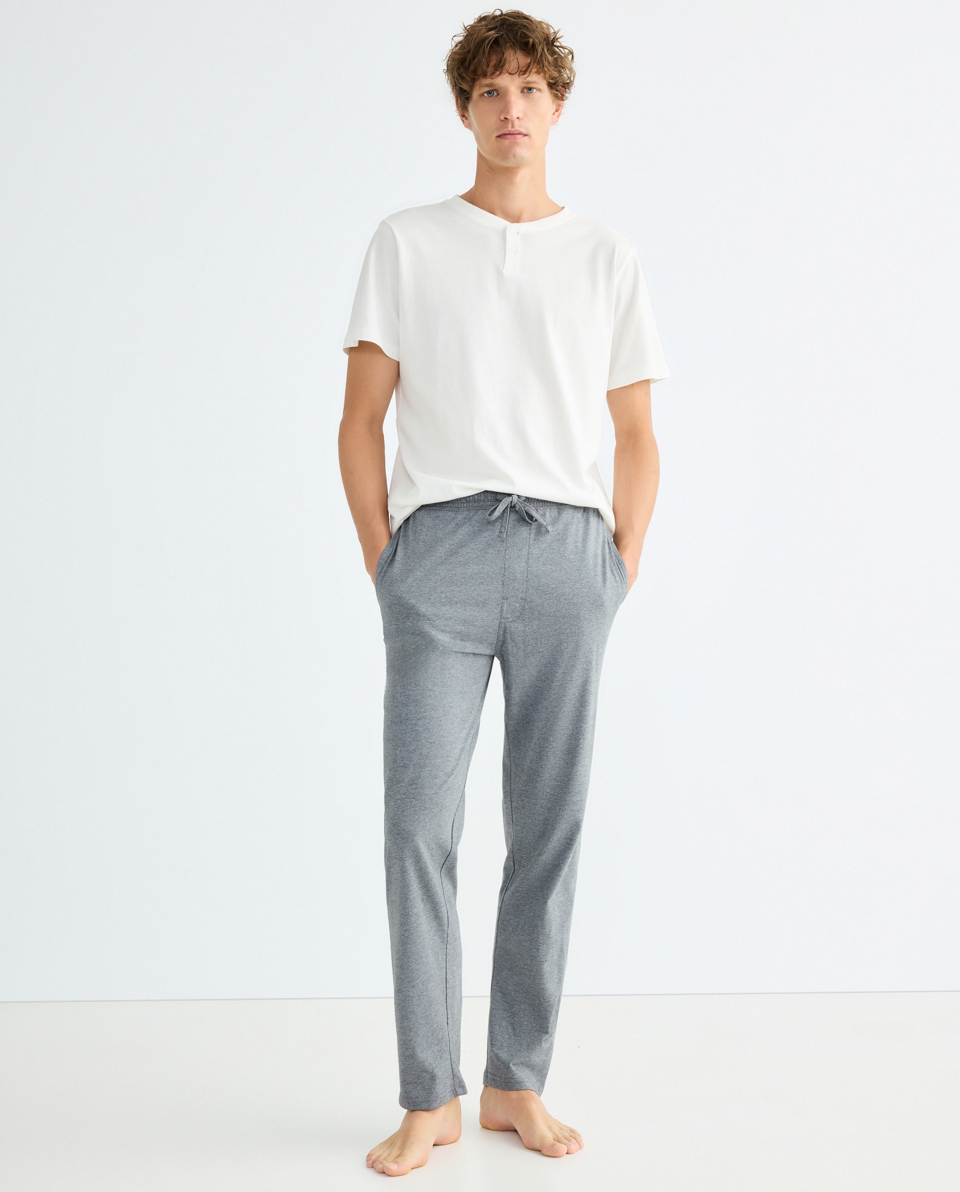 Imagen 0 de Pantalón punto hombre algodón sin puño