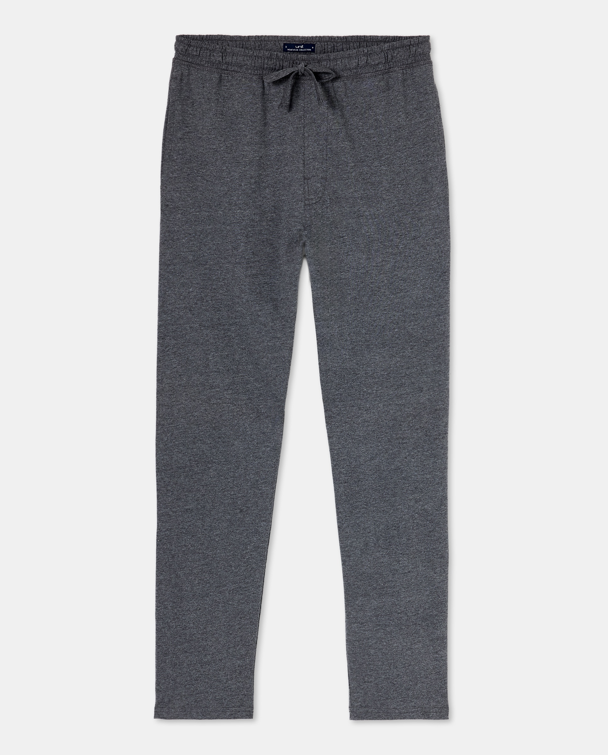 Pantalón punto hombre algodón sin puño 820 Gris medio-4