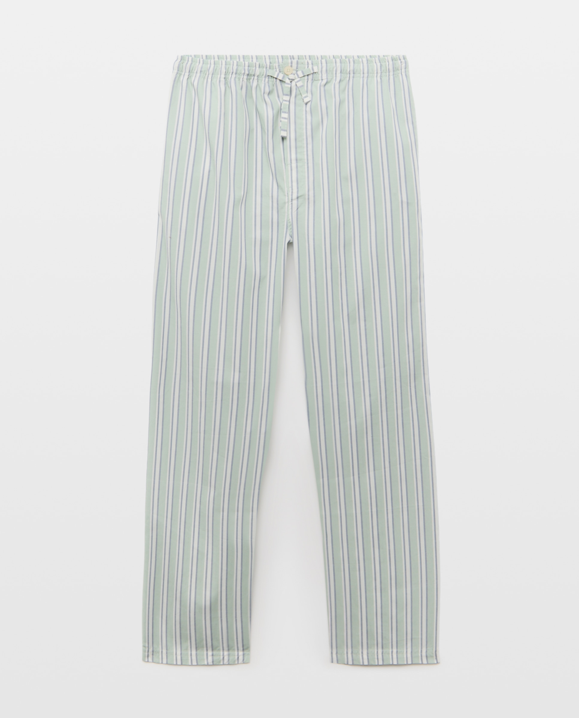 Pantalón pijama hombre con bolsillos de algodón 500 VERDE-4
