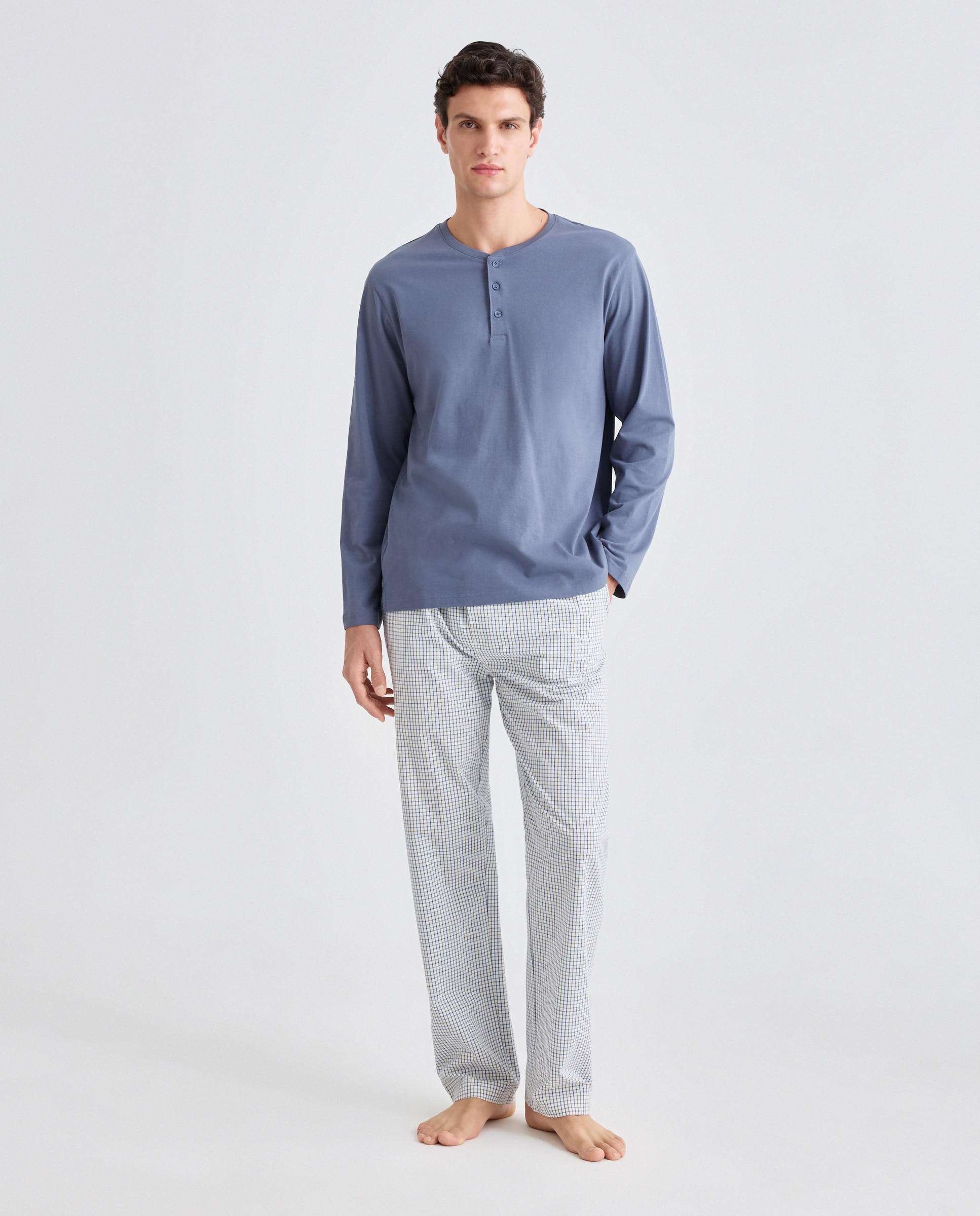 Imagen 0 de Pantalón pijama hombre con bolsillos de algodón