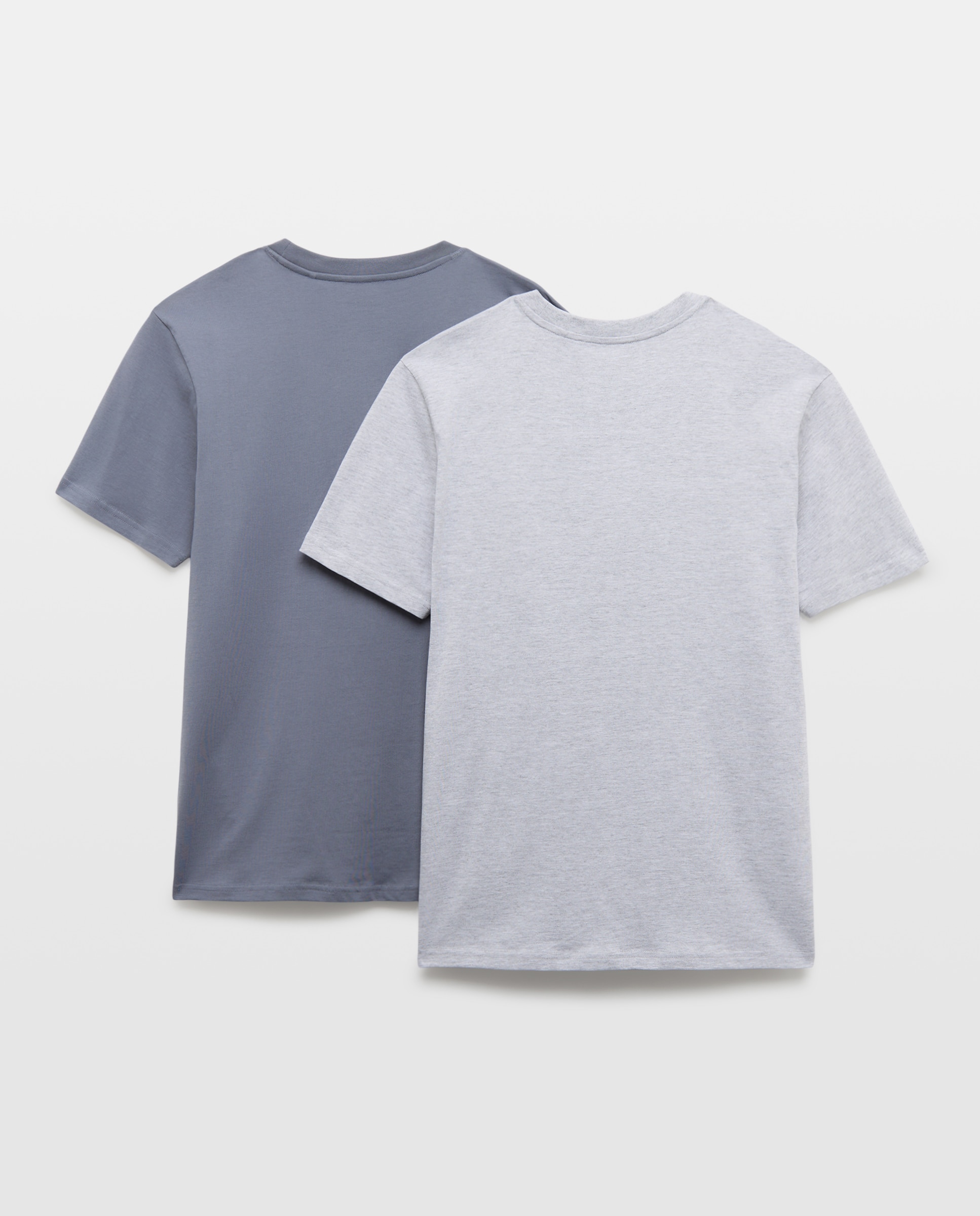 Pack dos camisetas hombre manga corta homewear 410 Azul claro-2