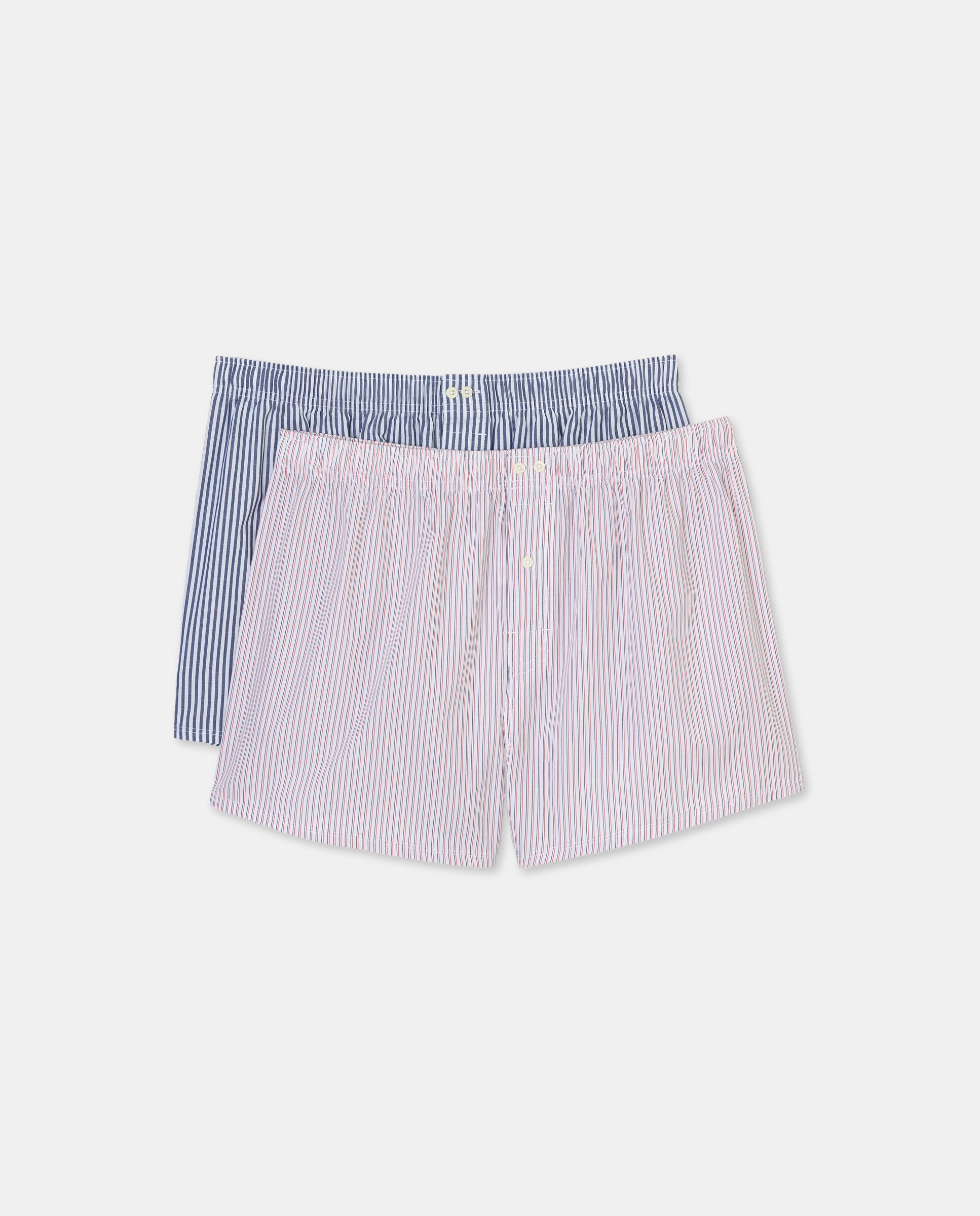 Pack 2 boxer algodón hombre Azul oscuro-5