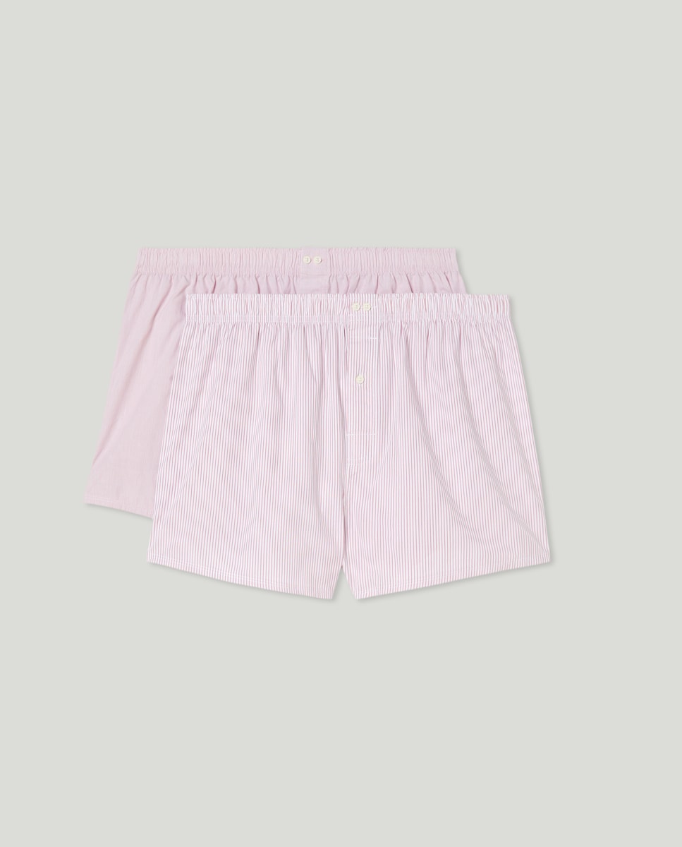 Pack 2 boxer algodón hombre Rosa-1
