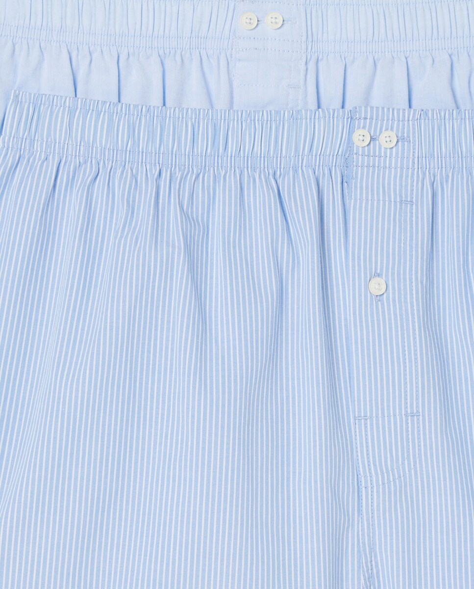 Pack 2 boxer algodón hombre Azul-4