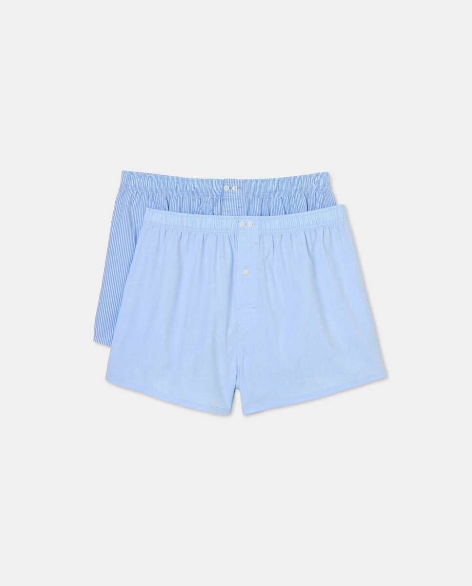 Pack 2 boxer algodón hombre Azul-5