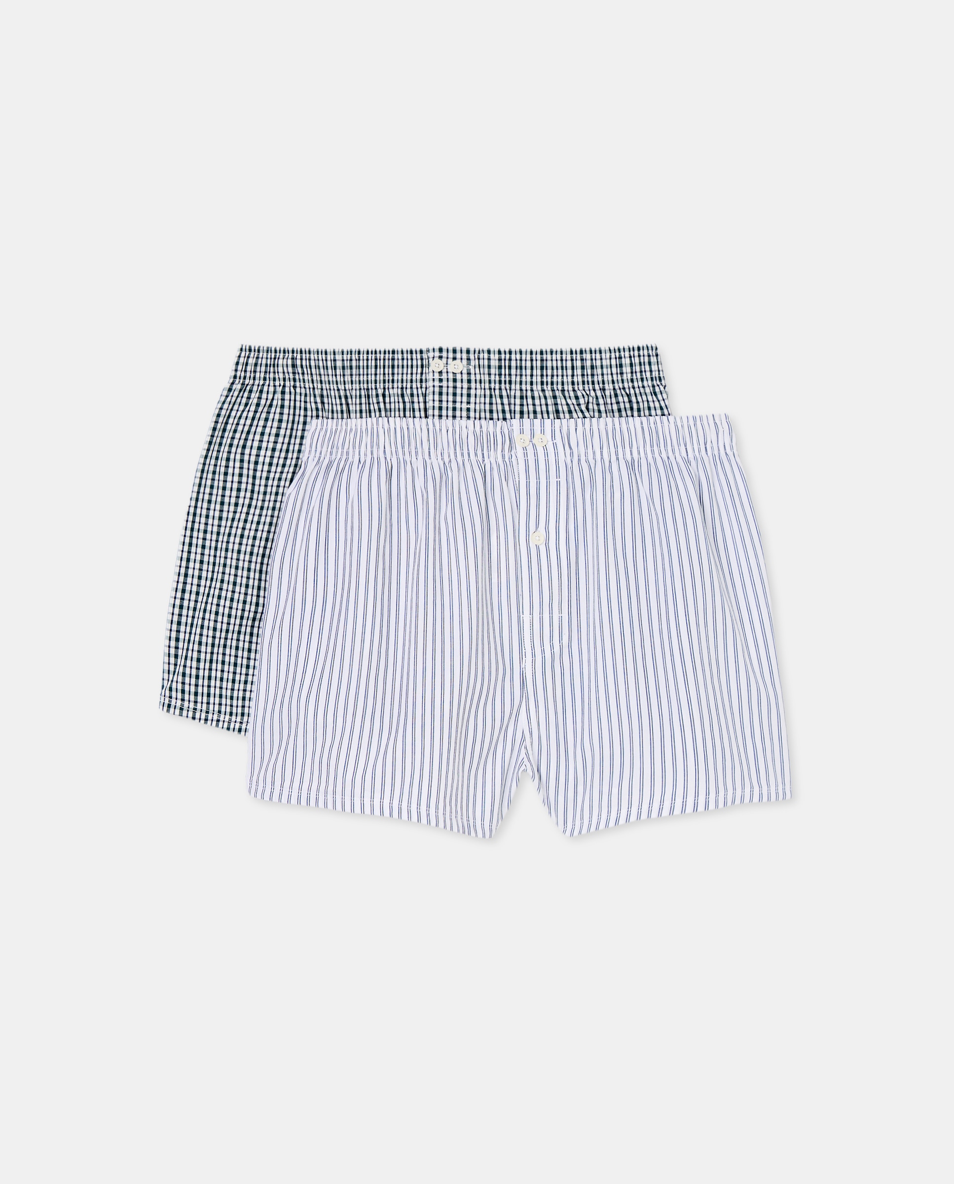 Pack dos boxer hombre algodón Verde-1