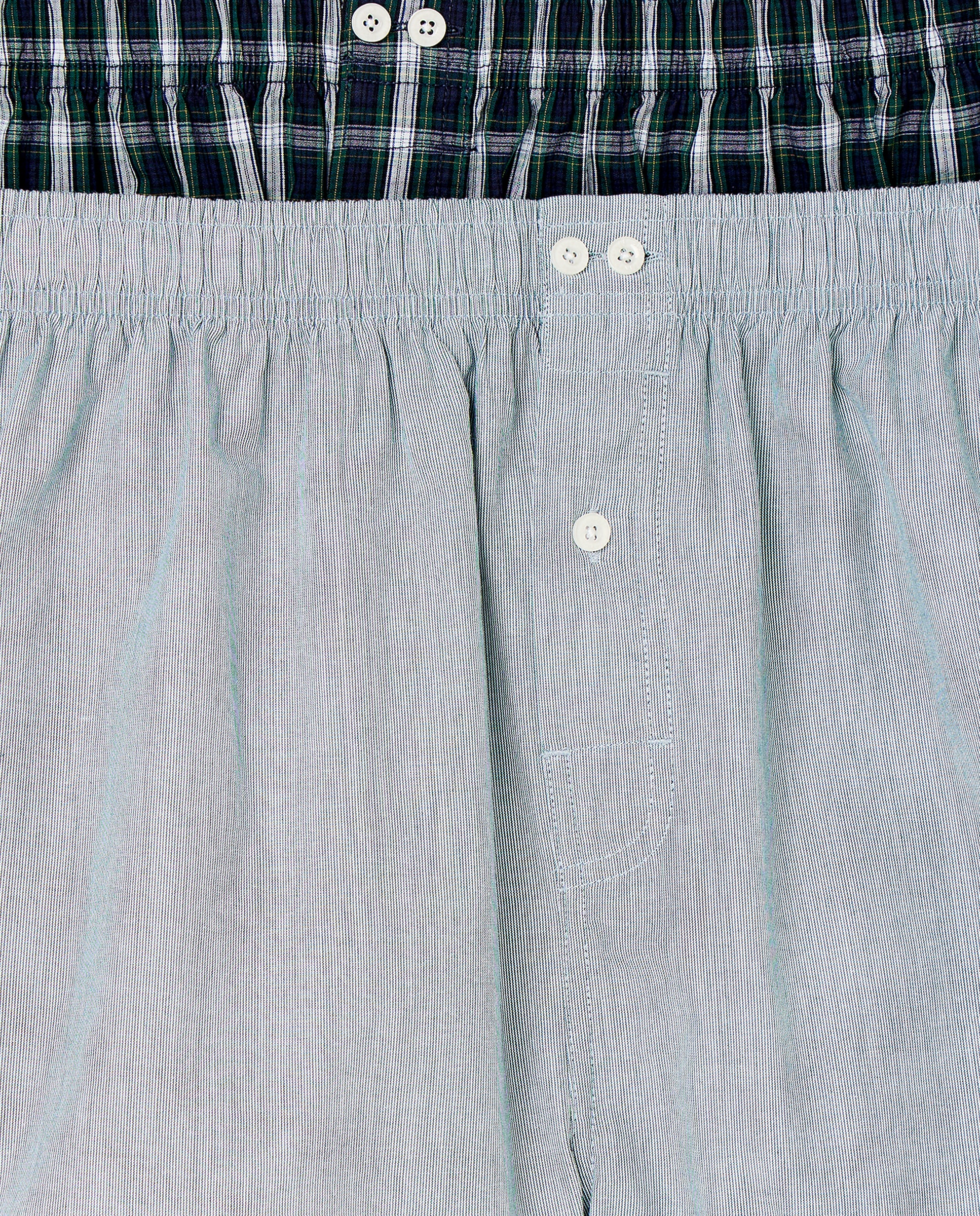Pack dos boxer hombre algodón Verde-3