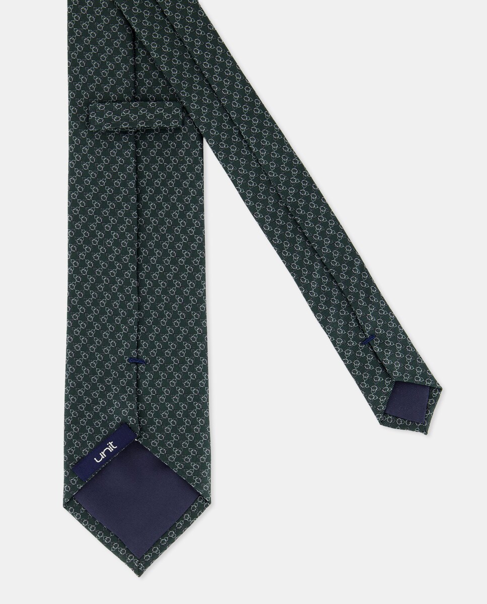 Corbata de seda Azul-2