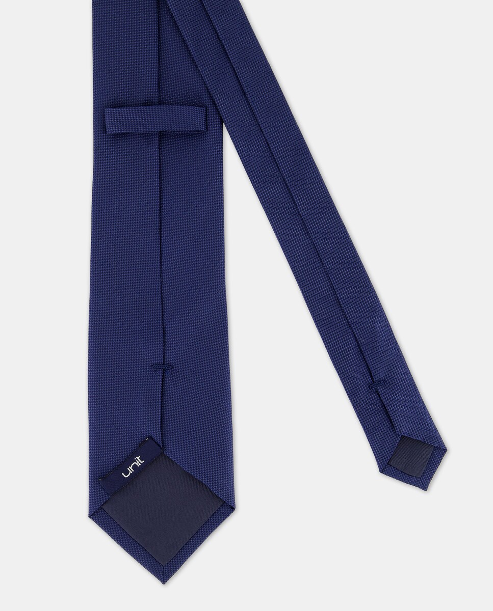 Corbata de seda Azul-2
