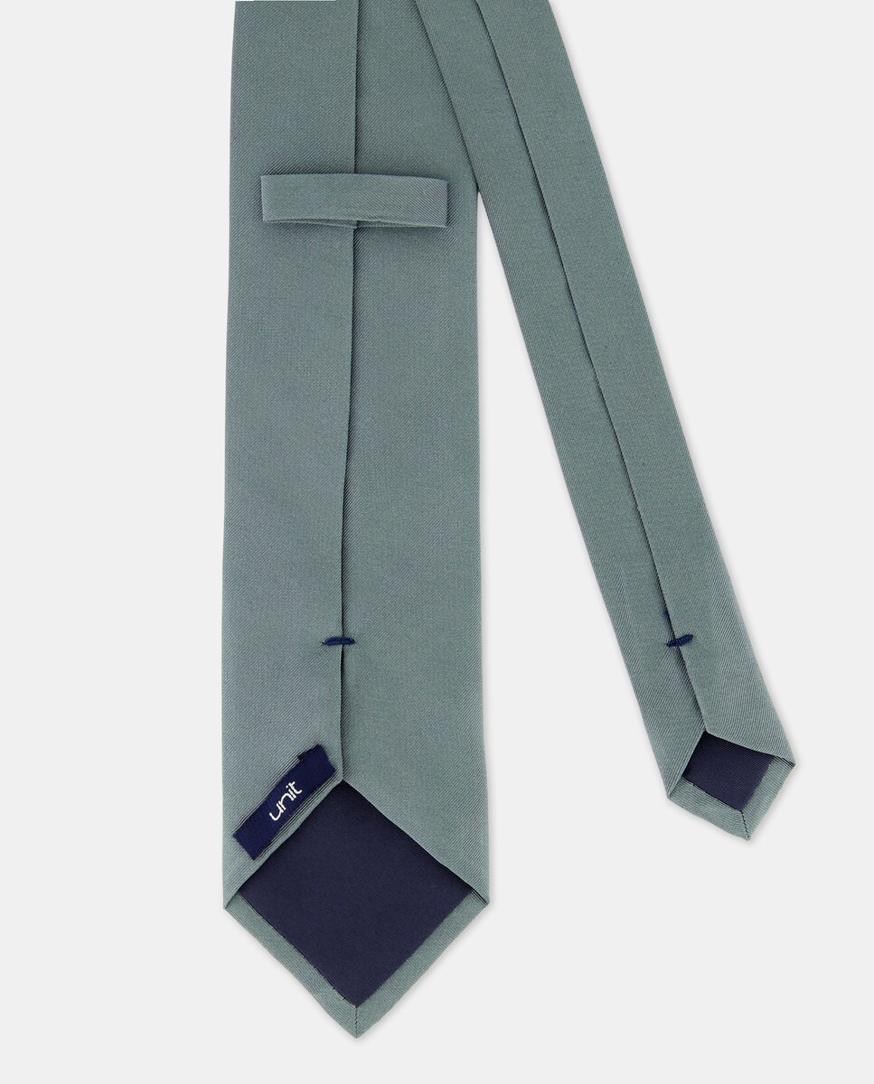 Corbata de seda Verde-2