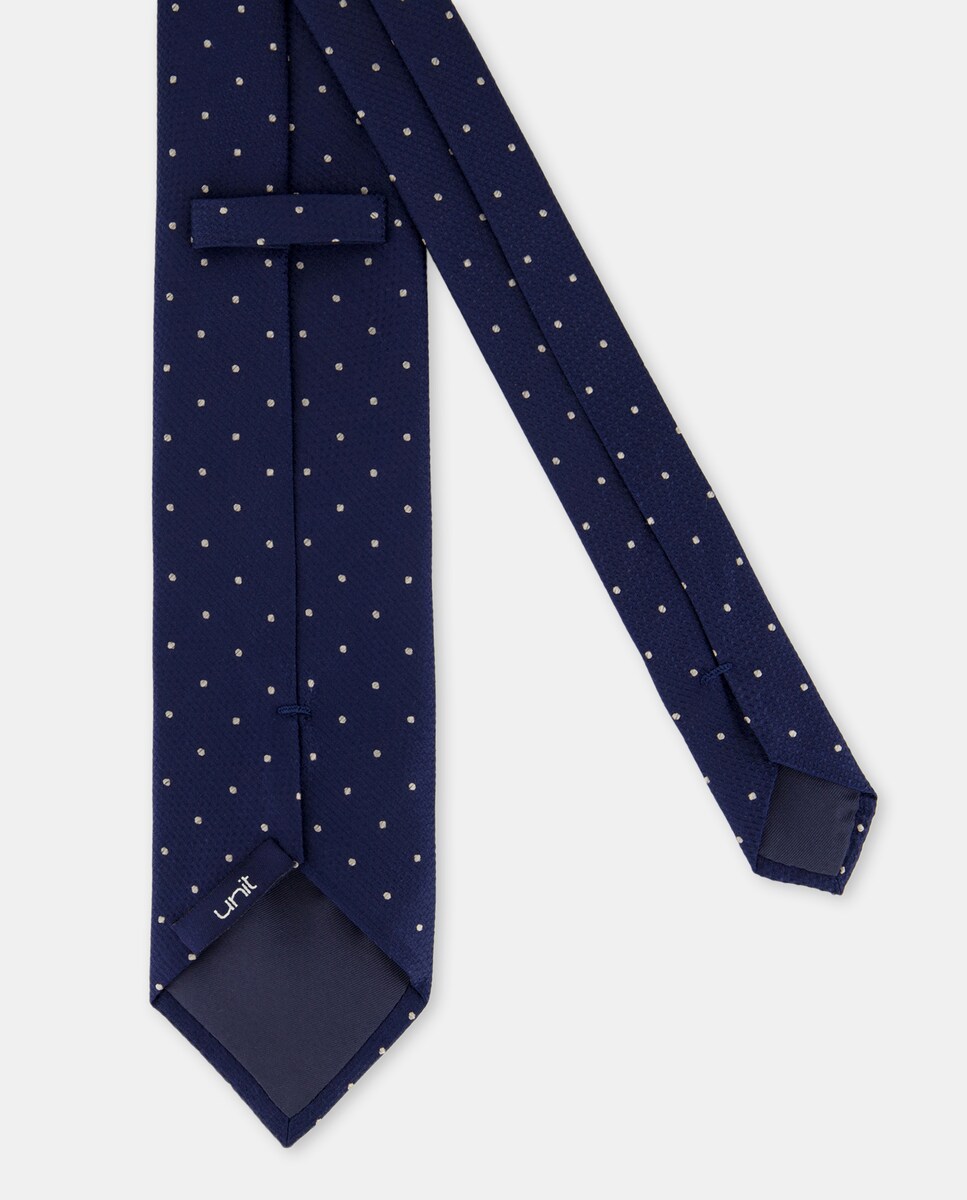 Corbata de seda Azul marino-2