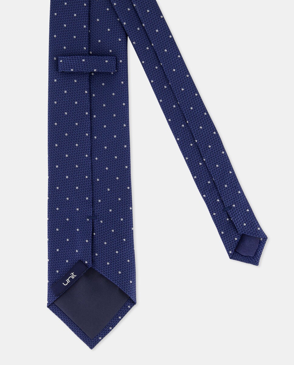 Corbata de seda Azul-2