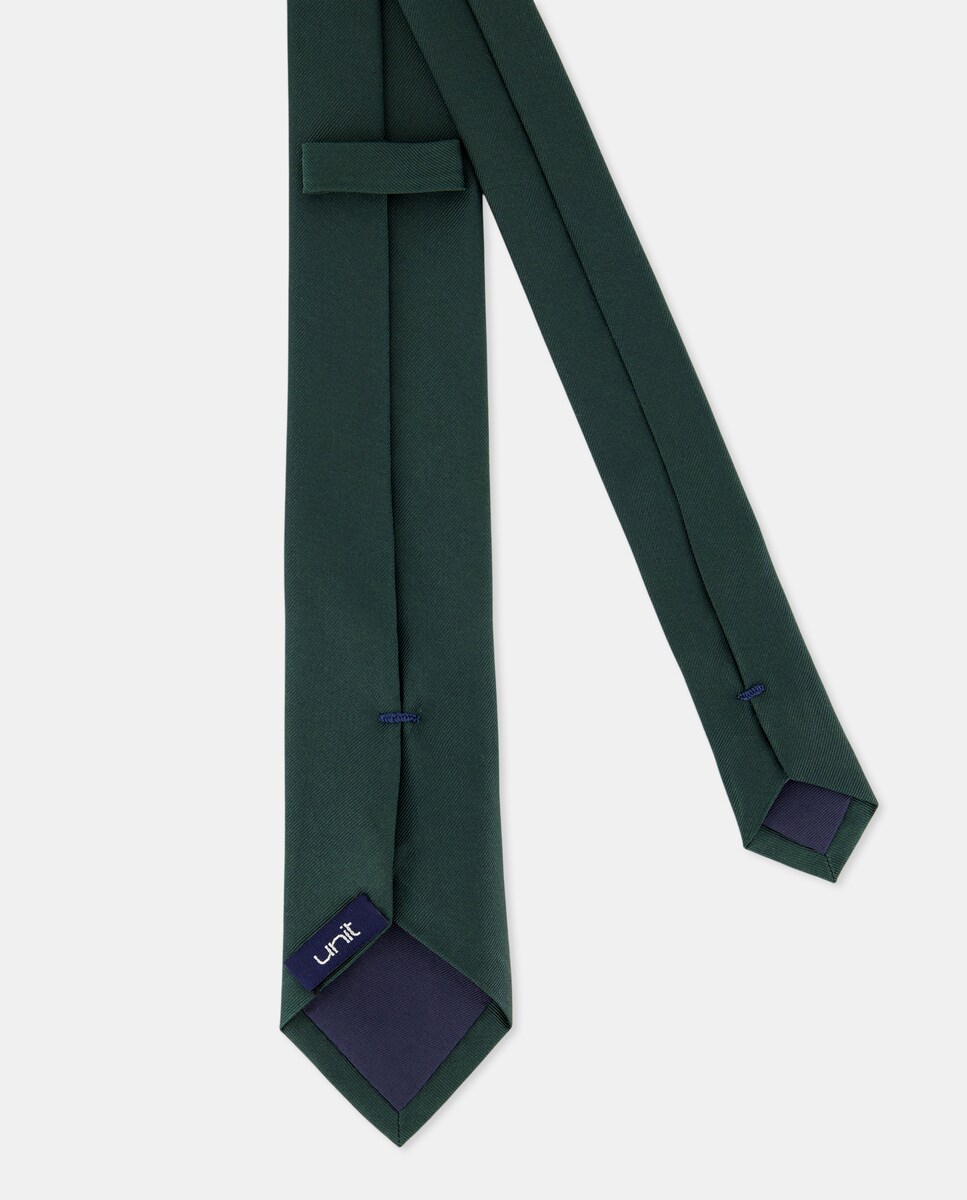 Corbata de seda Verde-2