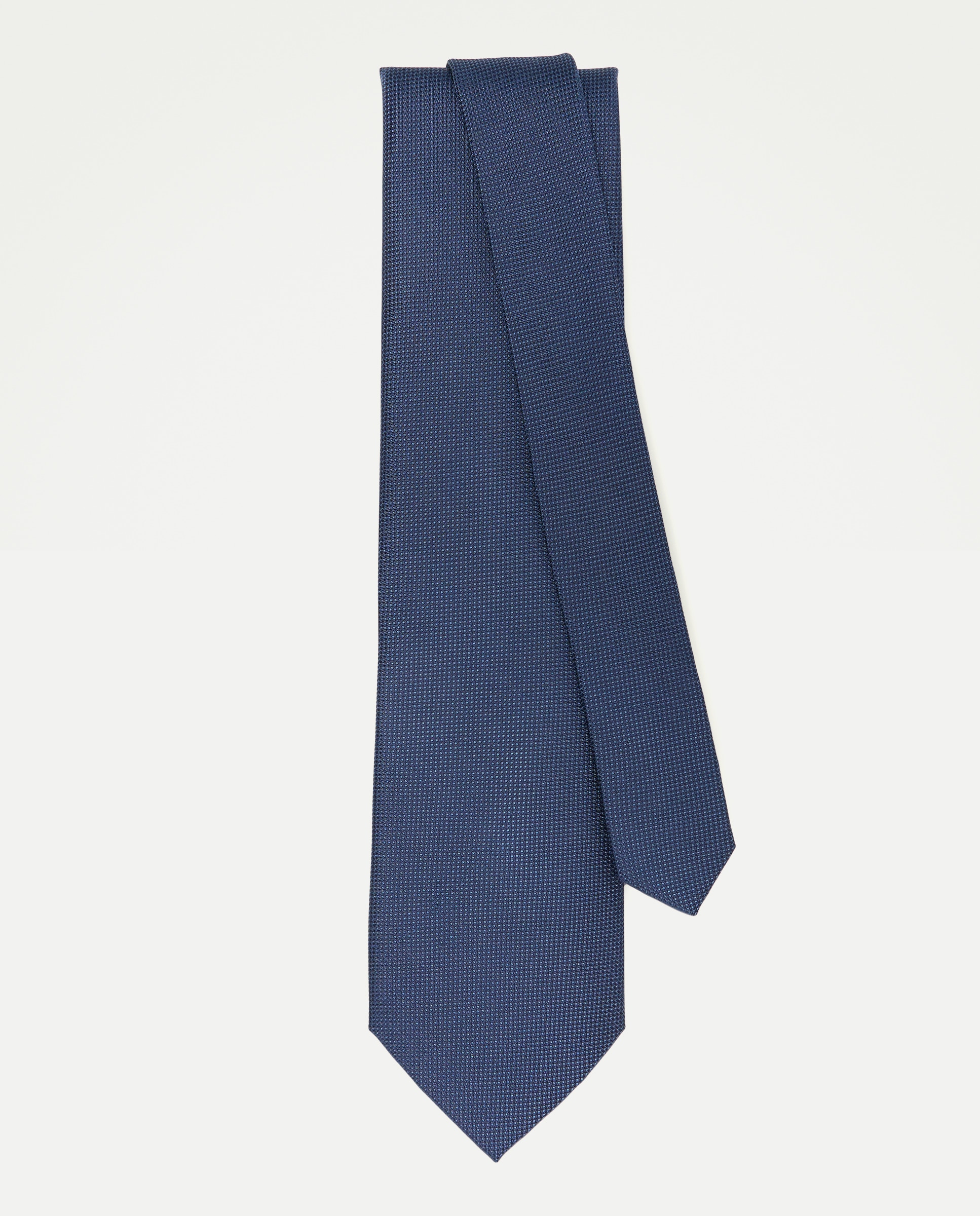 Corbata hombre 100% seda Azul marino-2