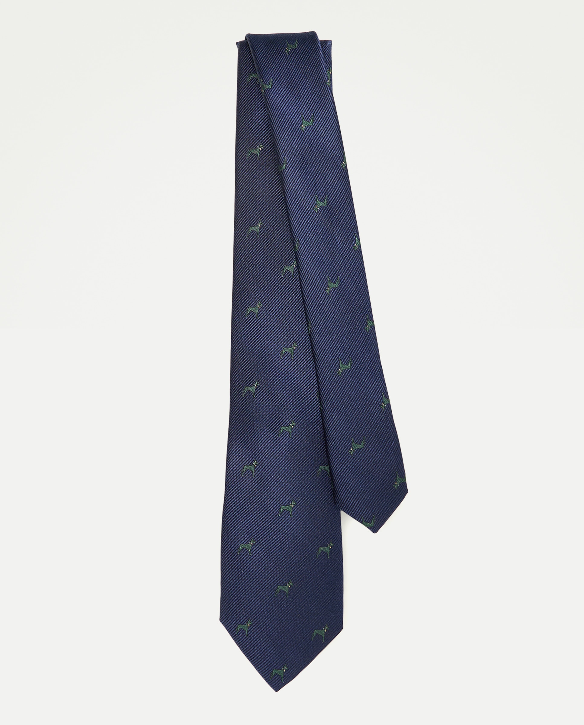 Corbata hombre 100% seda Azul marino-2