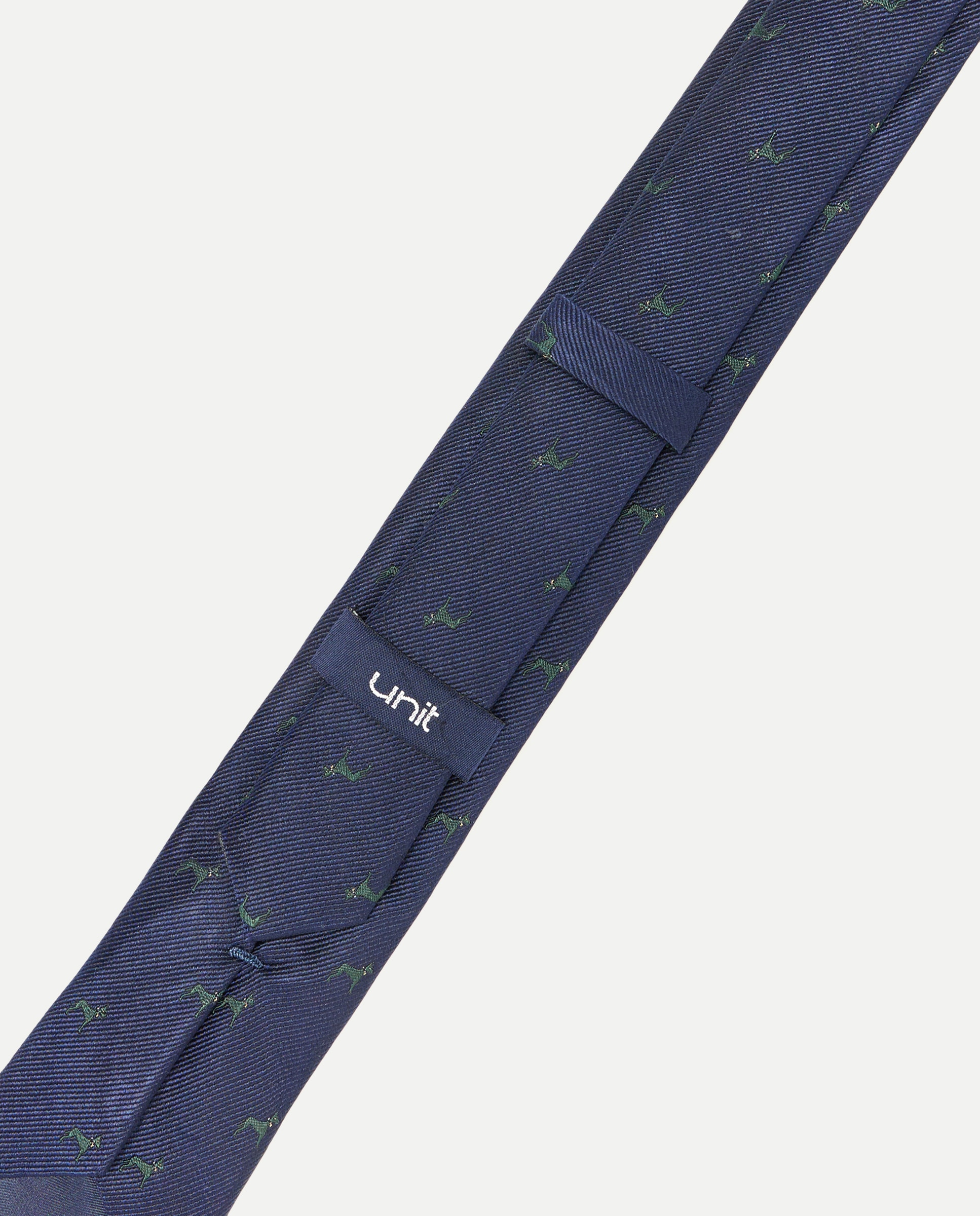 Corbata hombre 100% seda Azul marino-3