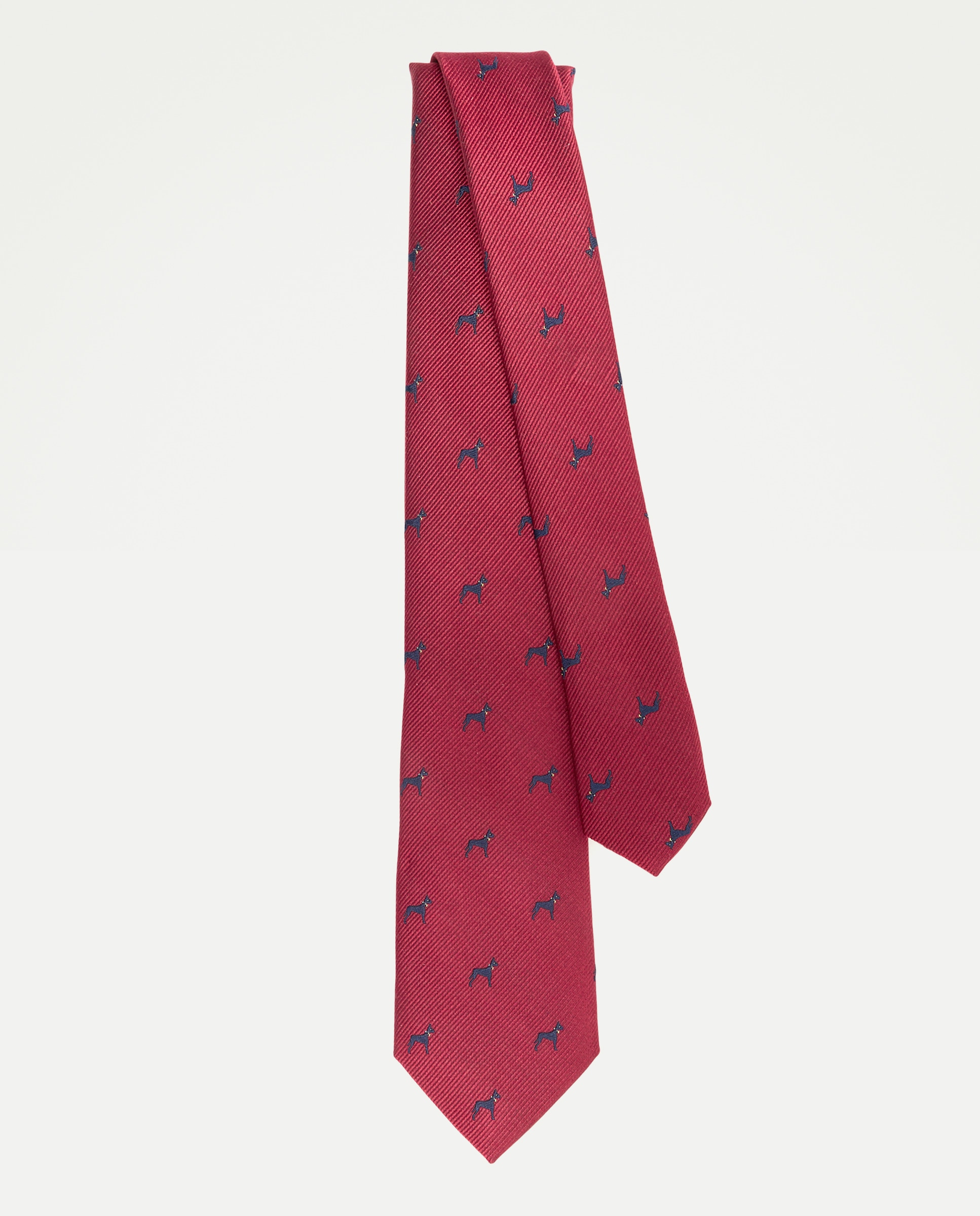 Corbata hombre 100% seda 290 Burdeos-2