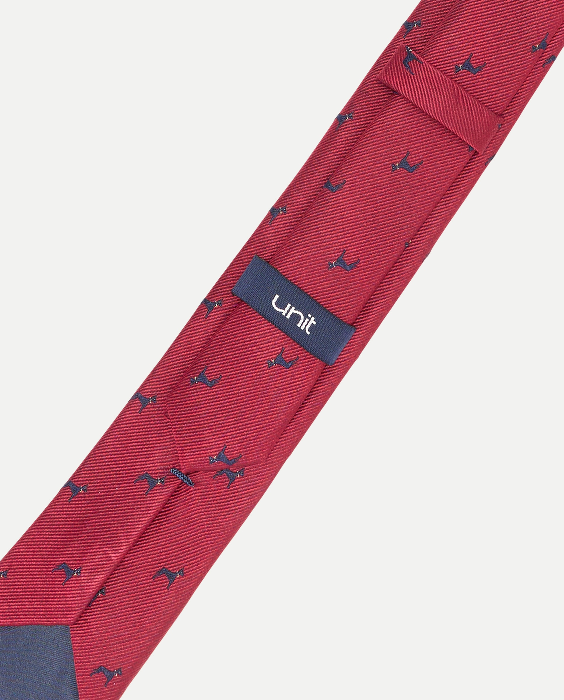 Corbata hombre 100% seda 290 Burdeos-3