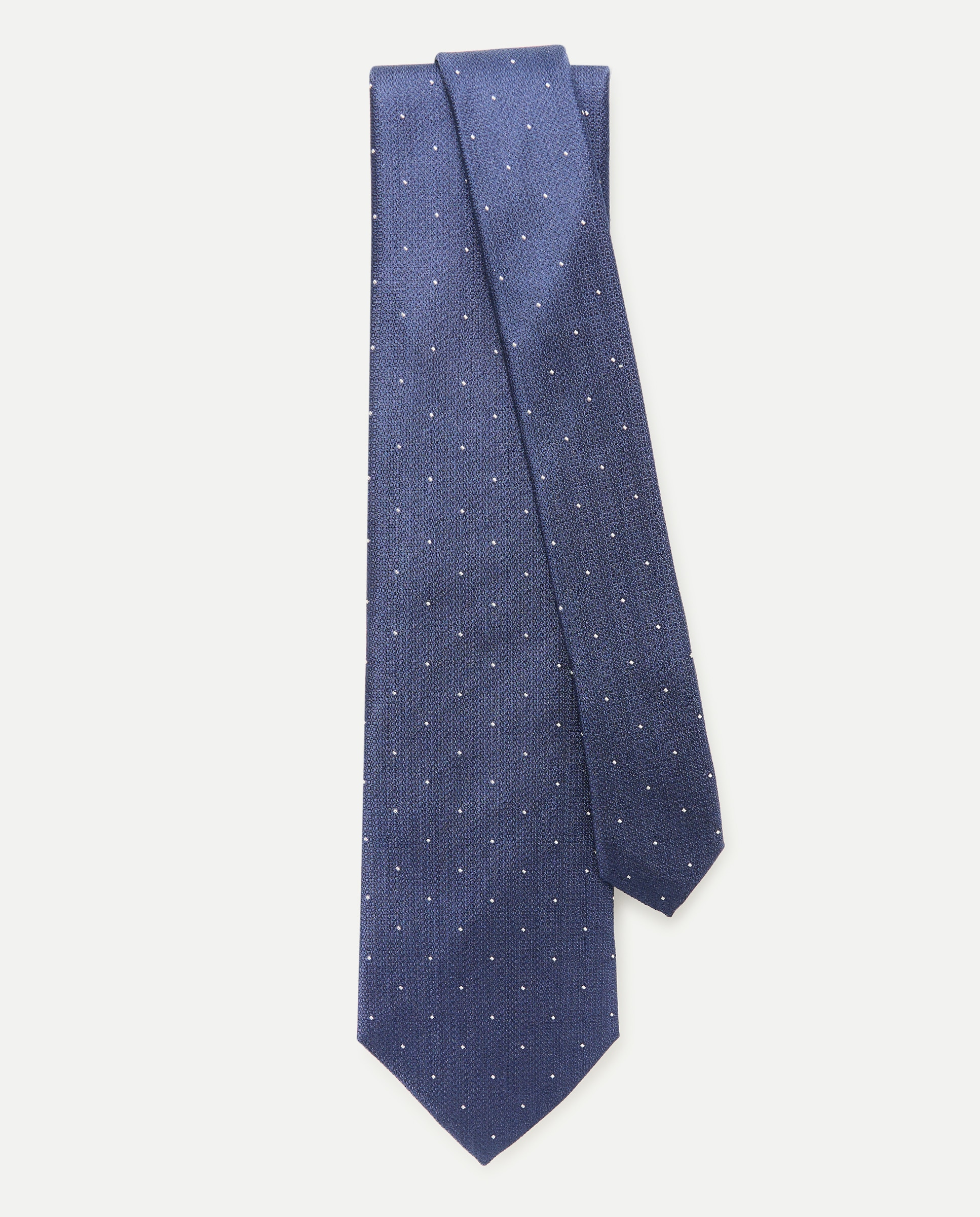 Corbata hombre 100% seda Azul marino-2