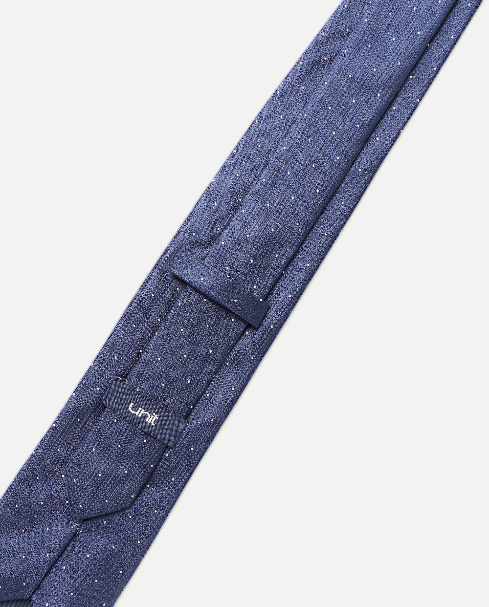 Corbata hombre 100% seda Azul marino-3