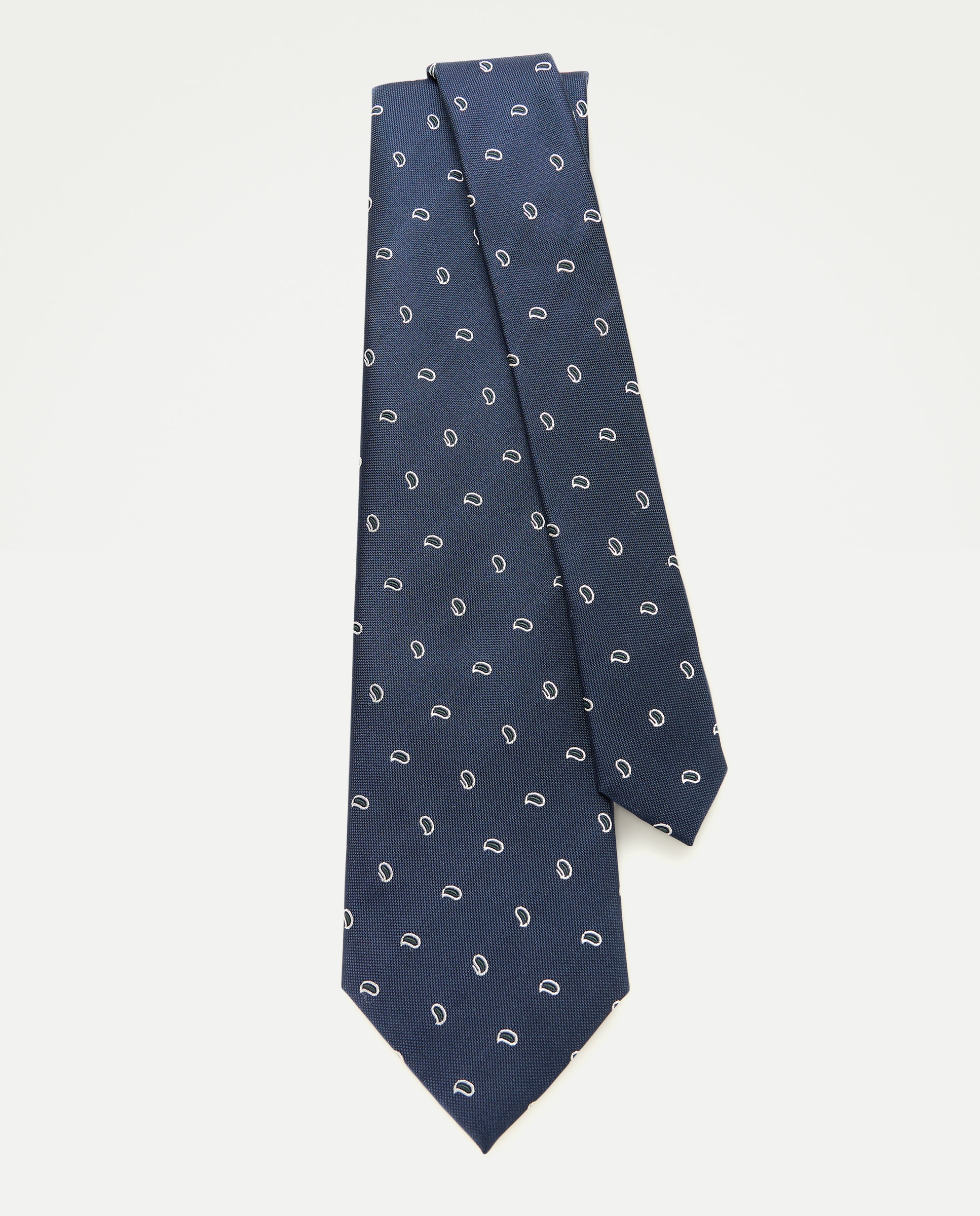 Corbata hombre 100% seda Azul marino-2