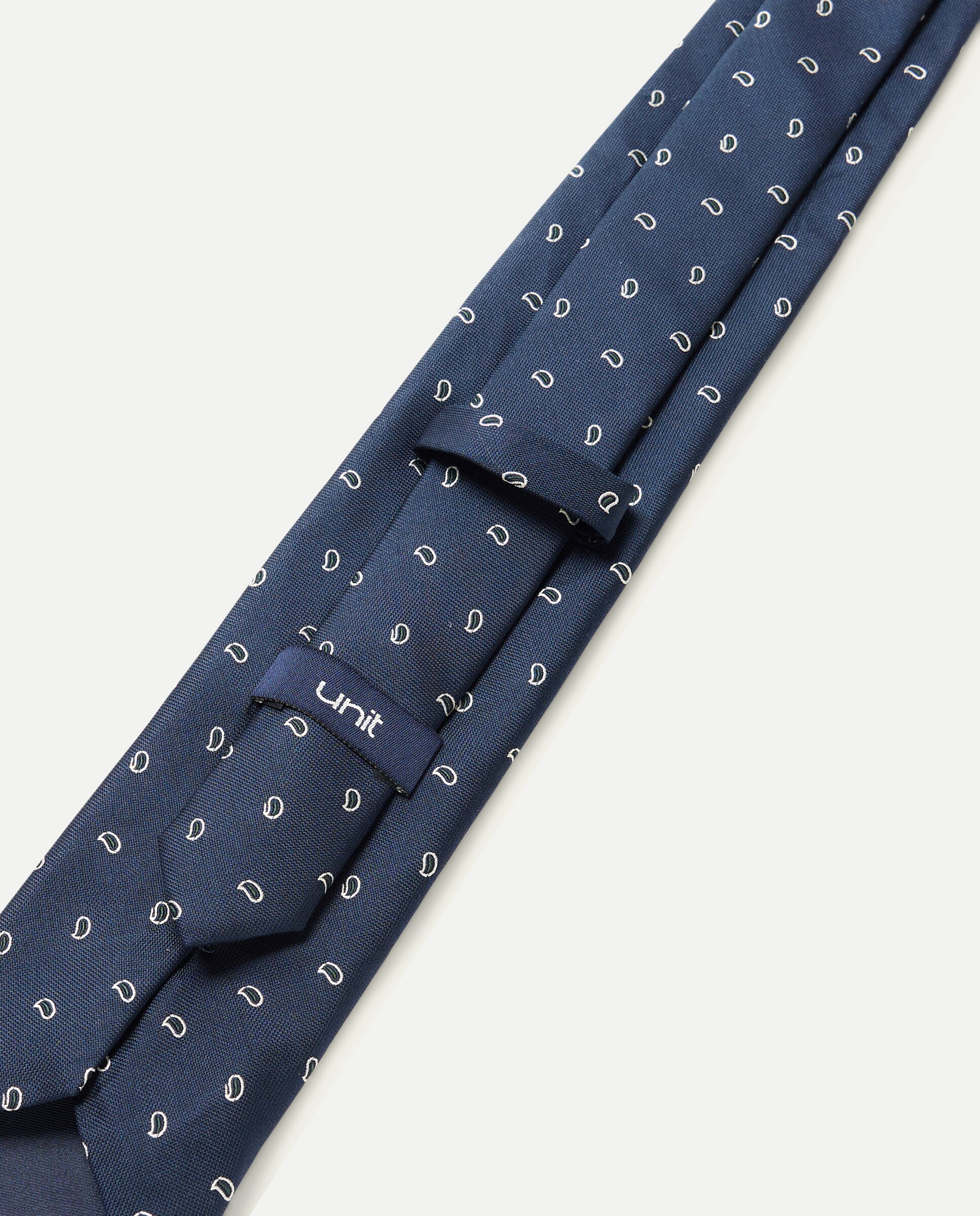 Corbata hombre 100% seda Azul marino-3