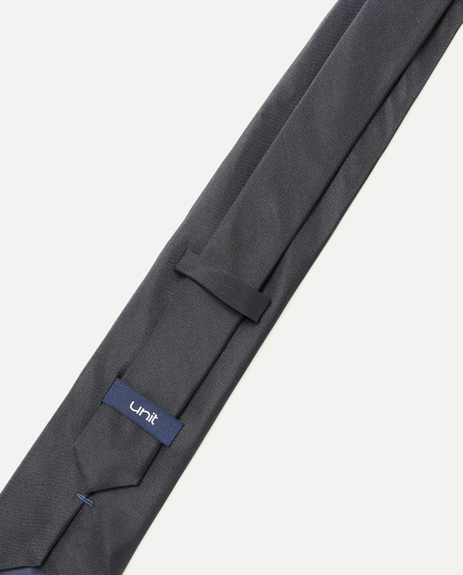Corbata hombre 100% seda 800 Negro-3