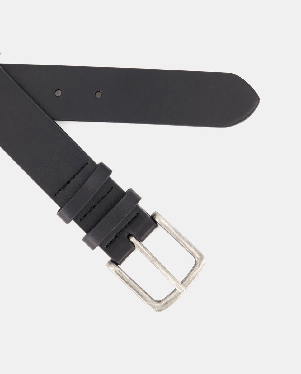 Cinturón mate de hombre Negro-2