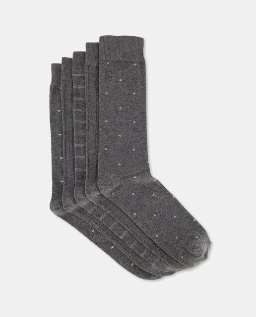 Imagen 0 de Pack cinco calcetines hombre combinados