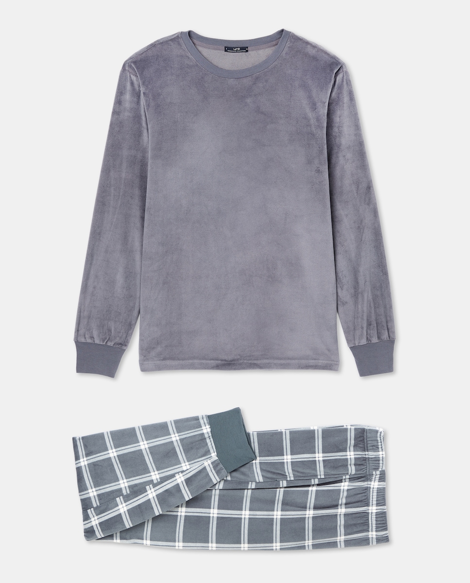 Pijama hombre micropolar Verde-3