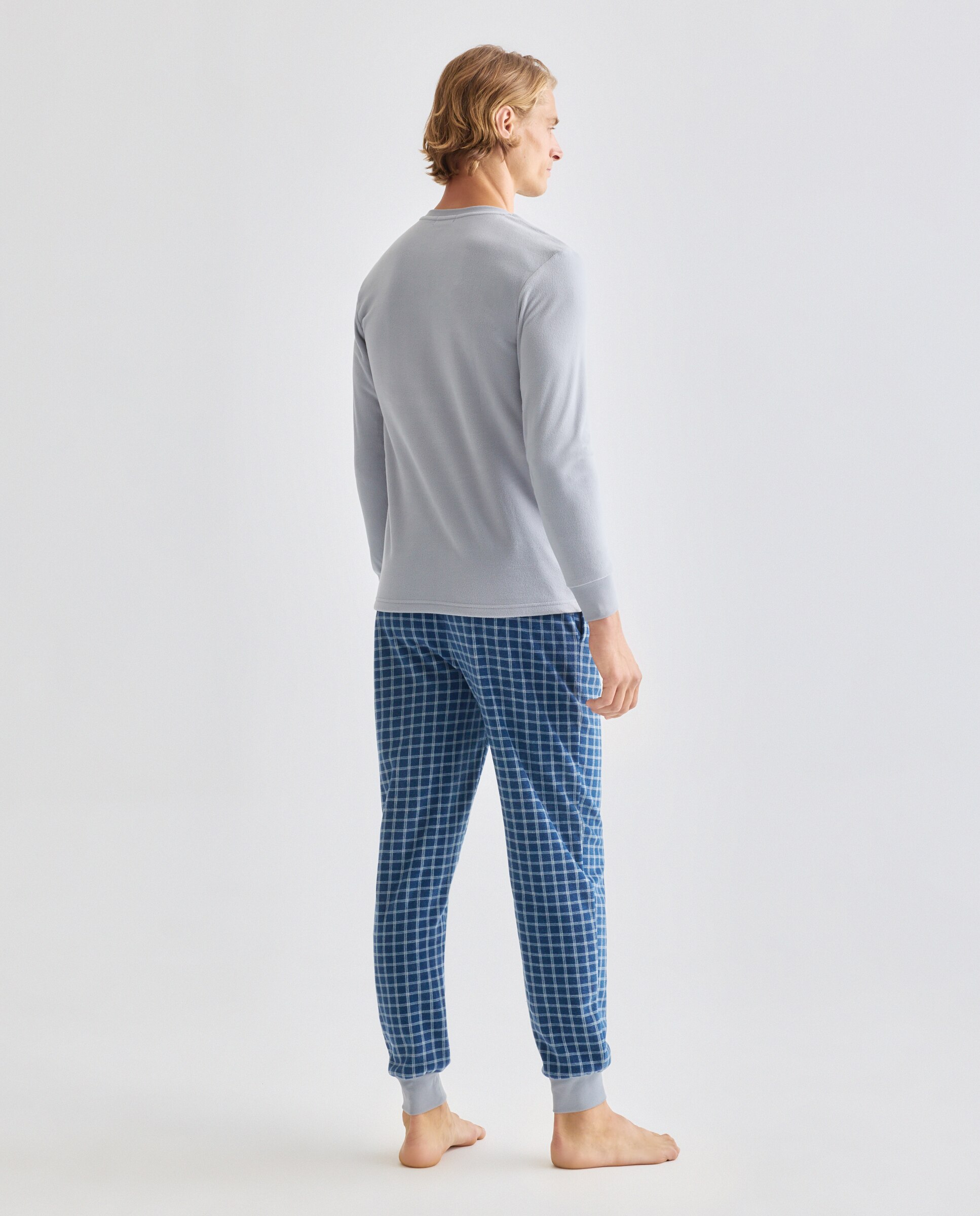 Pijama hombre micropolar 410 Azul claro-2