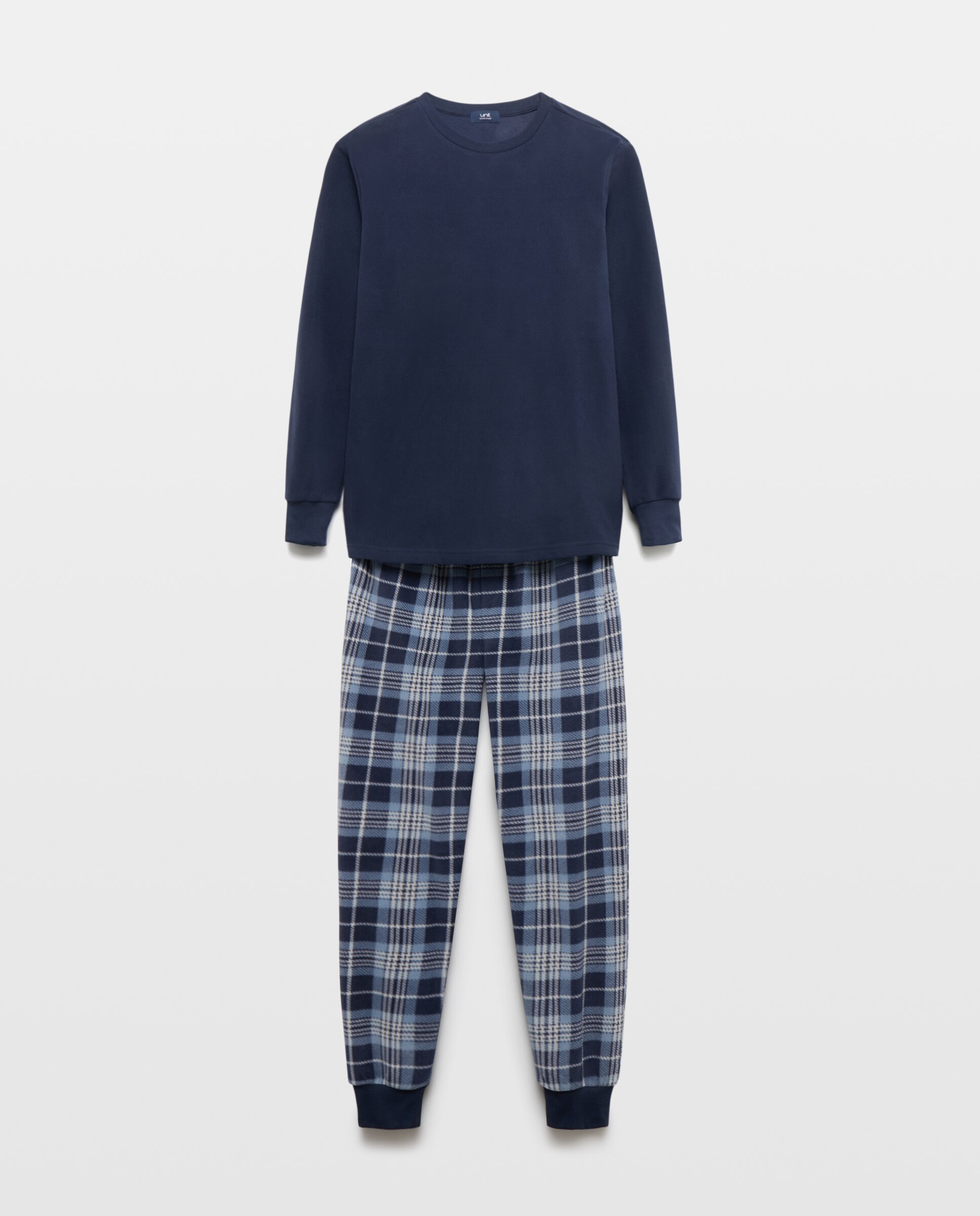 Pijama hombre micropolar Azul marino-3