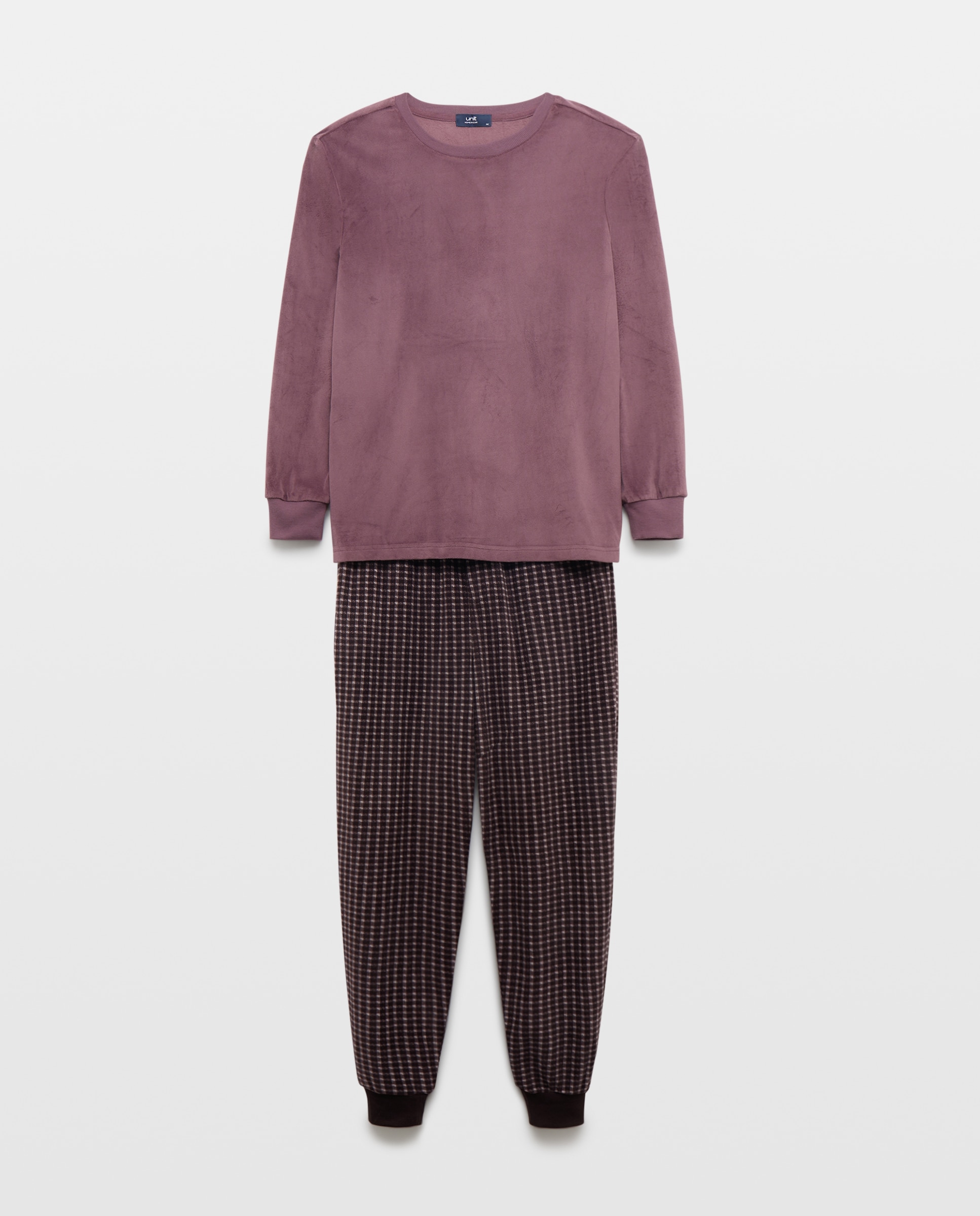 Pijama hombre micropolar 200 Rosa-3