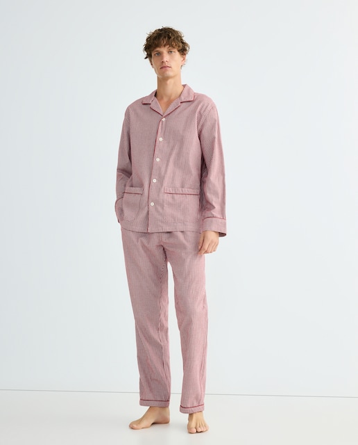 Imagen 0 de Pijama abierto hombre cuadros