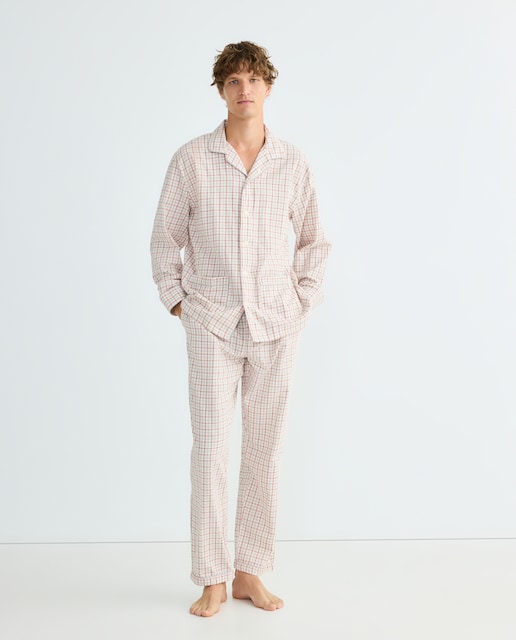 Imagen 0 de Pijama abierto hombre cuadros